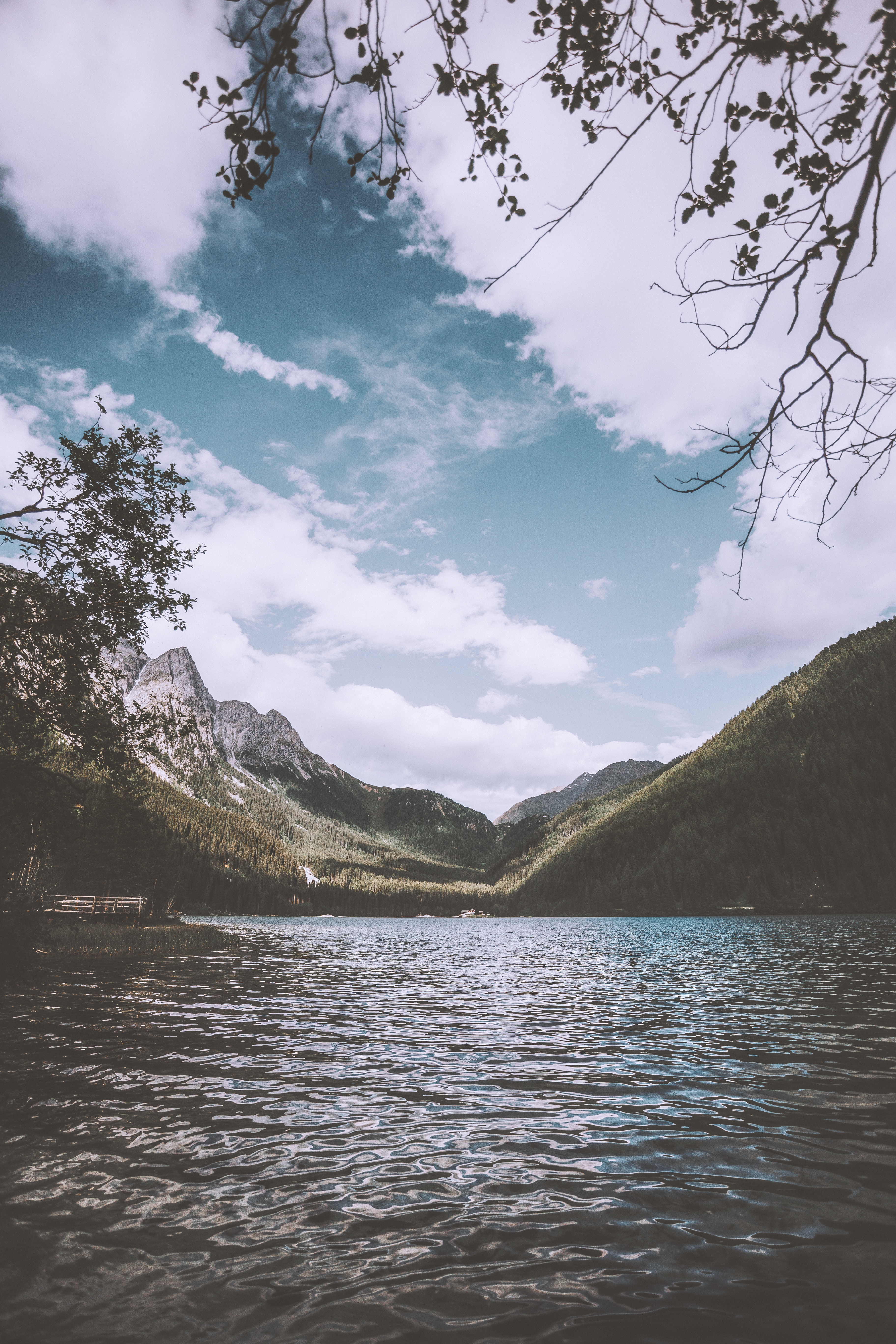 PCデスクトップに自然, 山脈, 湖, 波紋, 風景, 川画像を無料でダウンロード