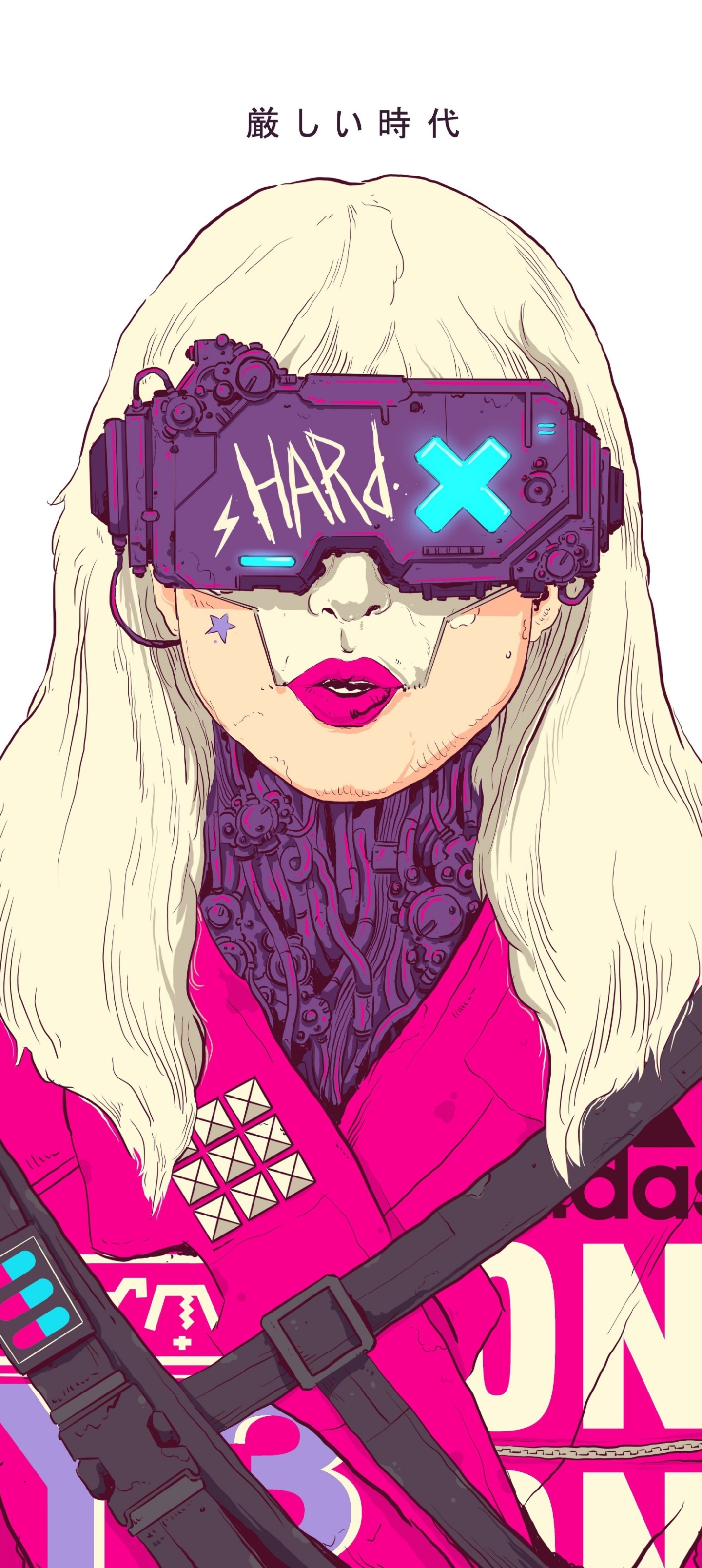 Handy-Wallpaper Cyberpunk, Science Fiction, Blond, Futuristisch, Blondinen kostenlos herunterladen.