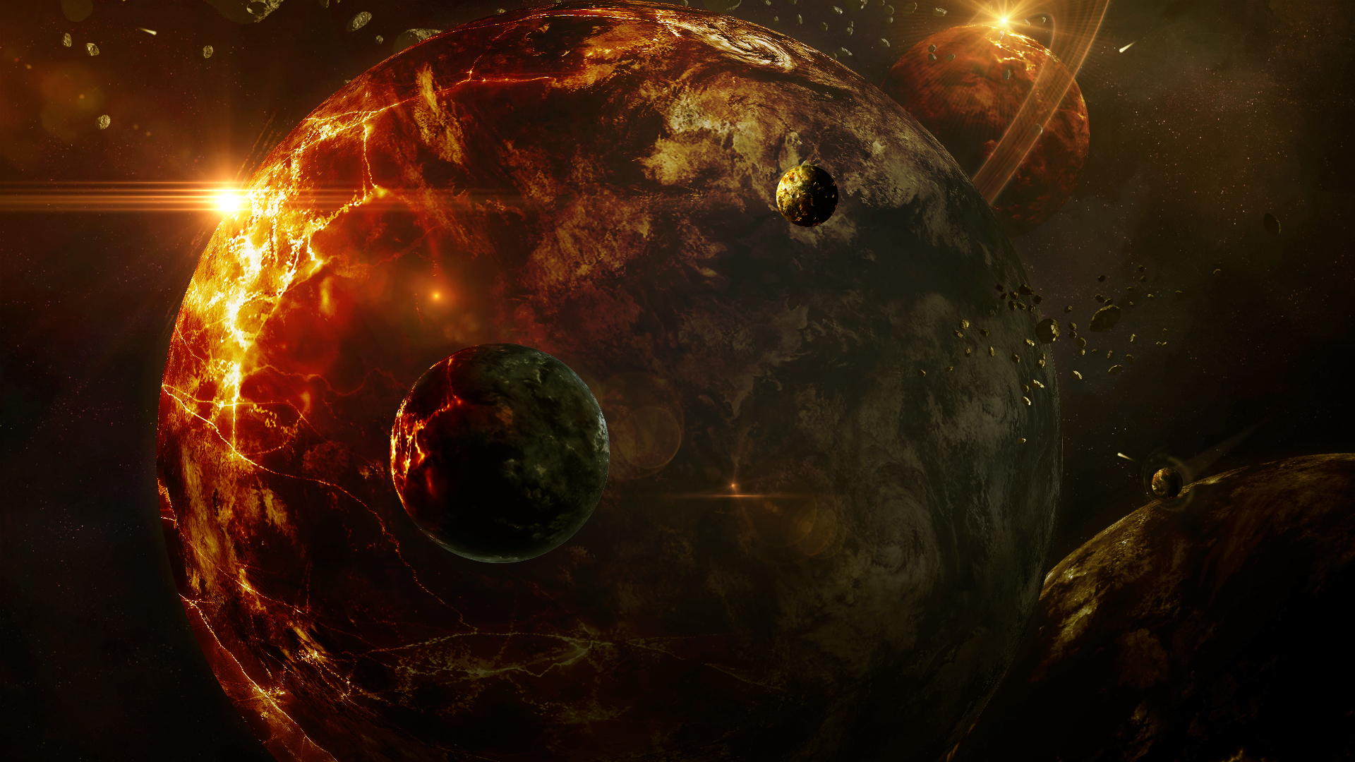 Free download wallpaper Planets, Fantasy on your PC desktop