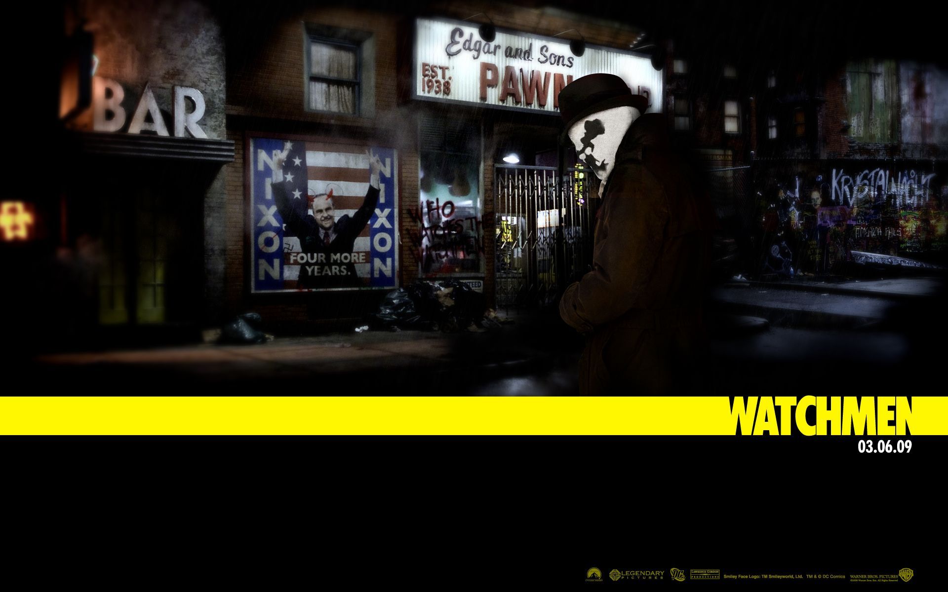 Handy-Wallpaper Watchmen: Die Wächter, Rorschach, Filme kostenlos herunterladen.