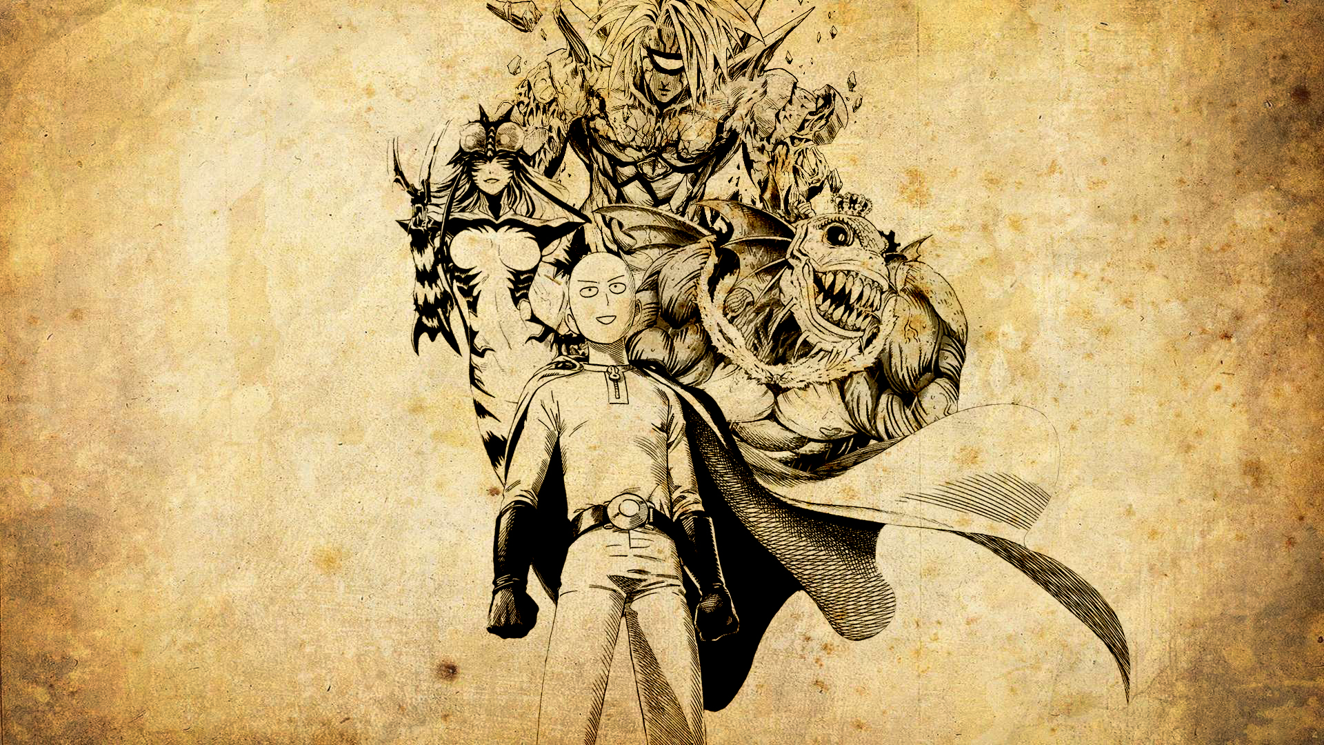 Descarga gratuita de fondo de pantalla para móvil de Monstruo, Animado, Saitama (Hombre De Un Solo Golpe), One Punch Man.