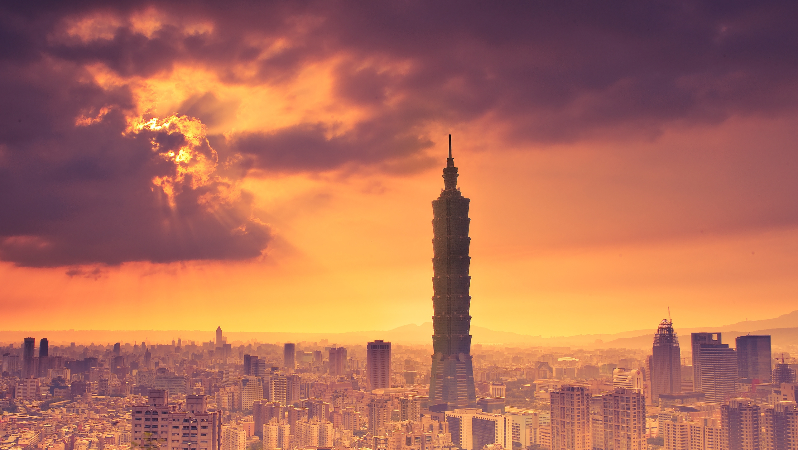 126749 télécharger l'image villes, sky, nuages, imeuble, bâtiment, tour, la tour, chine, taïwan, taiwan, taipei, les lumières d'un soleil, rayons du soleil, rpc - fonds d'écran et économiseurs d'écran gratuits