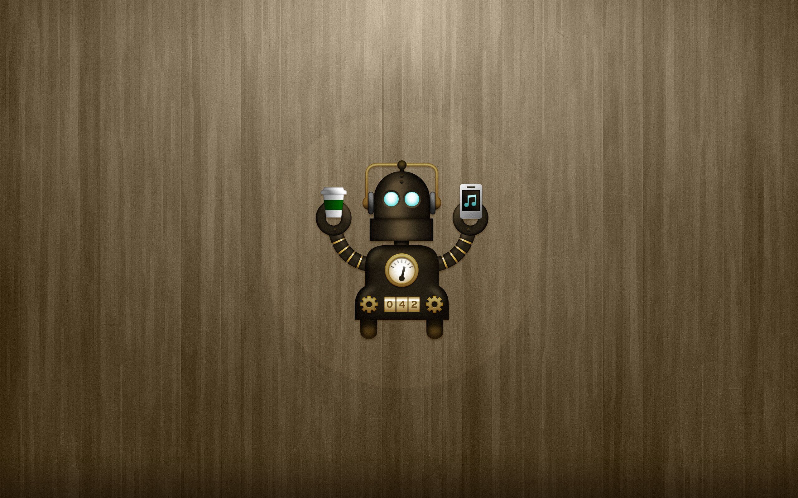 Download mobile wallpaper Telephone, Glass, Robot, Vector for free.