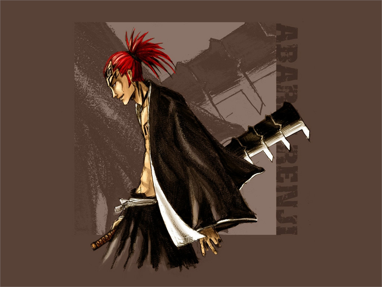 Handy-Wallpaper Bleach, Animes, Renji Abarai kostenlos herunterladen.