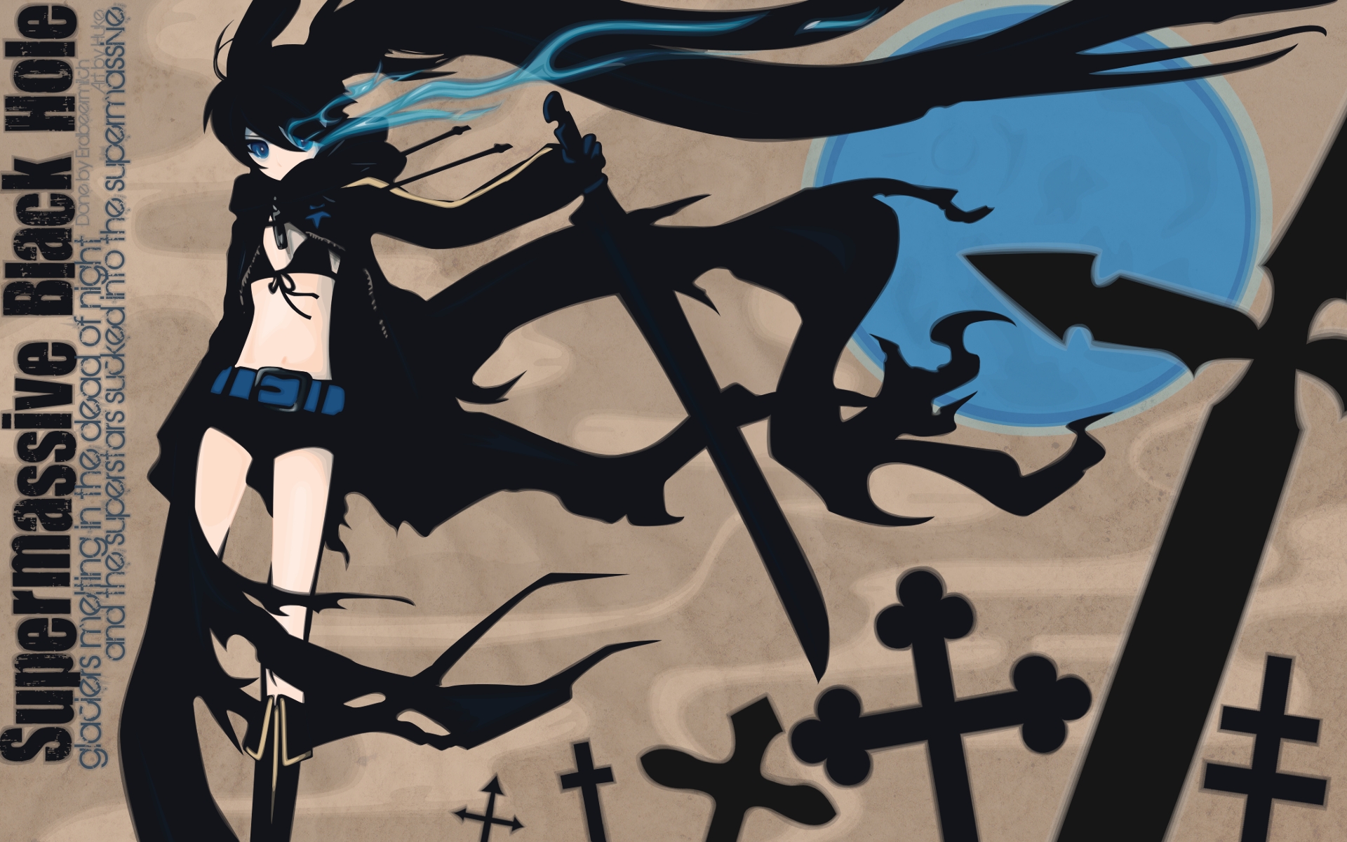 Free download wallpaper Anime, Black Rock Shooter on your PC desktop