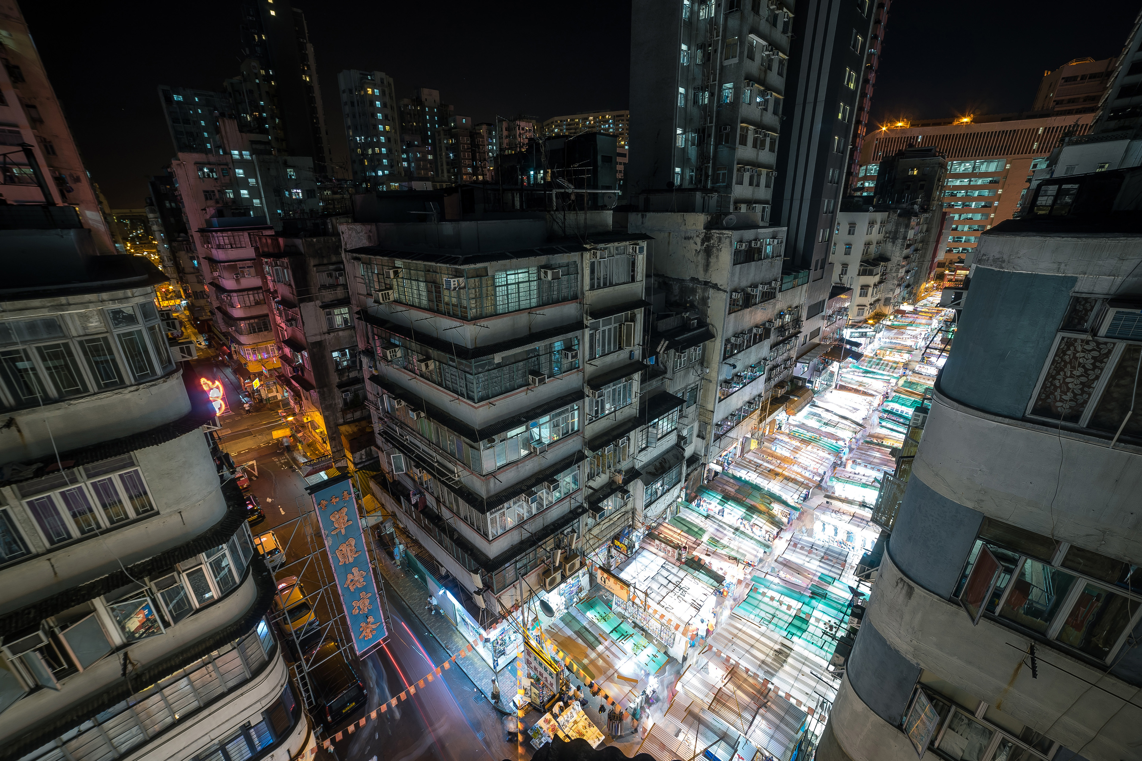 Baixar papel de parede para celular de Cidades, Noite, Cidade, Construção, Rua, China, Hong Kong, Oriental, Feito Pelo Homem gratuito.