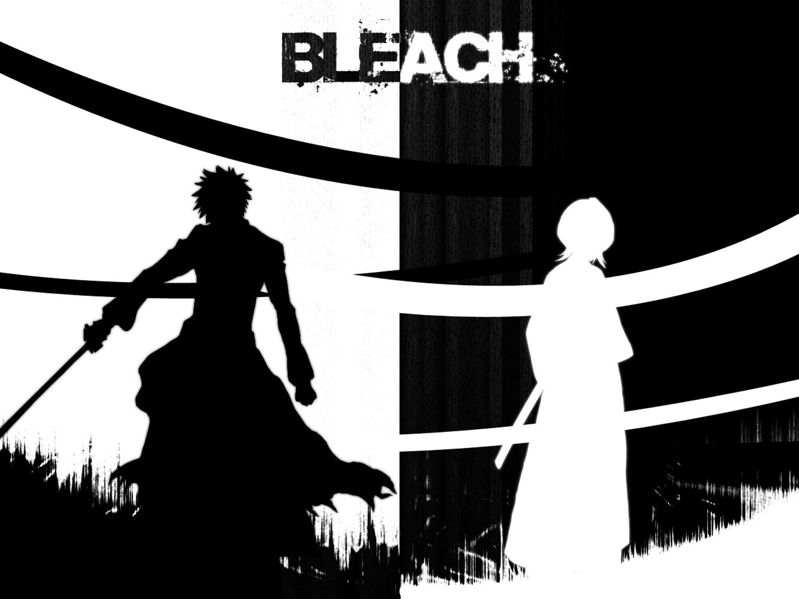 Handy-Wallpaper Rukia Kuchiki, Bleach, Ichigo Kurosaki, Animes kostenlos herunterladen.