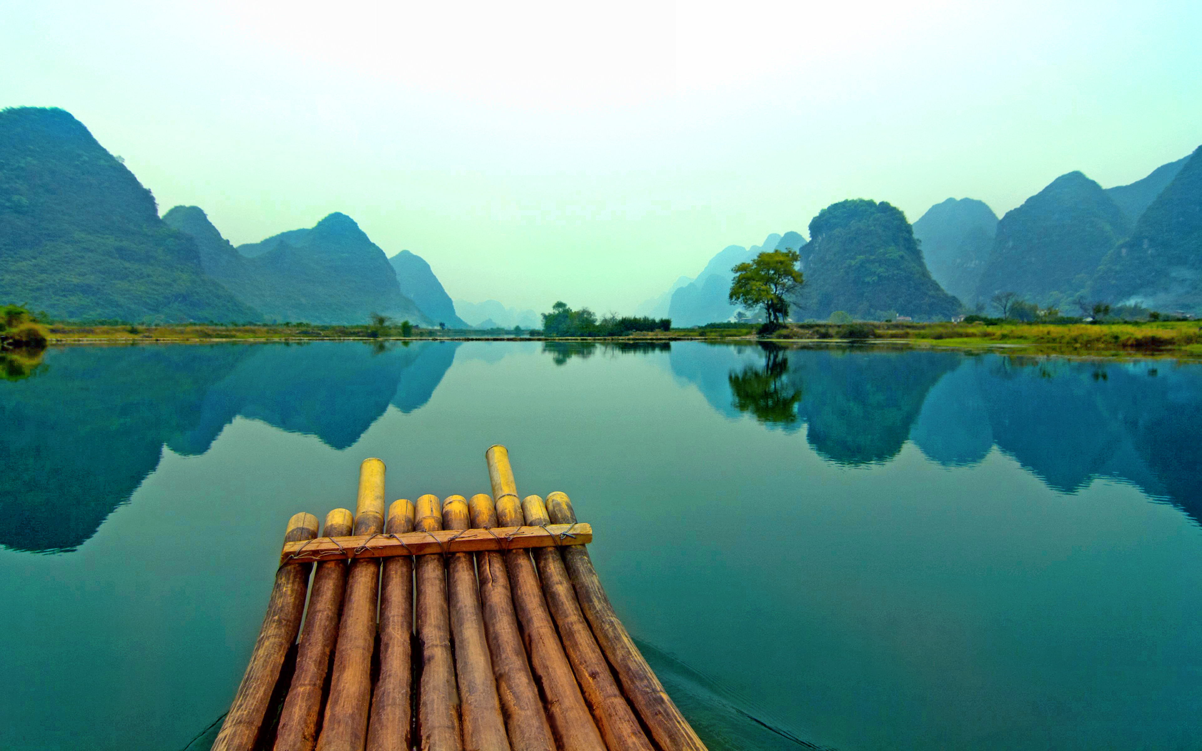 vietnam, earth, scenic, lake, reflection