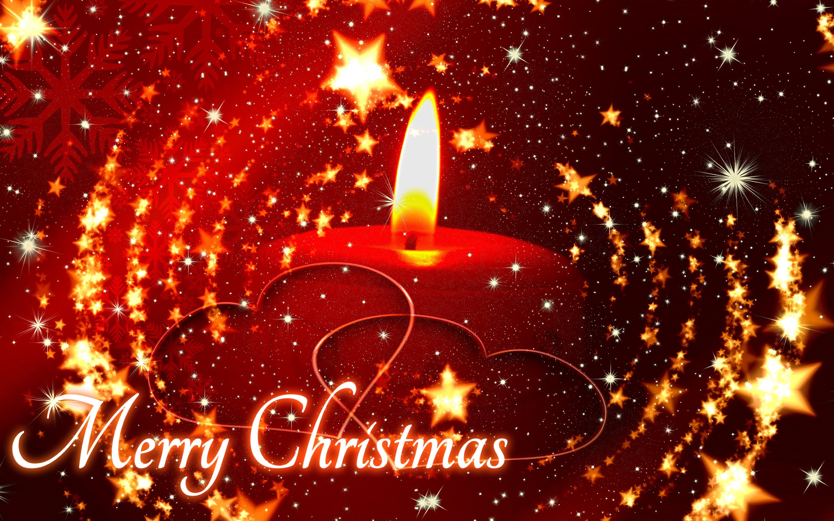 Download mobile wallpaper Christmas, Holiday, Candle, Merry Christmas for free.