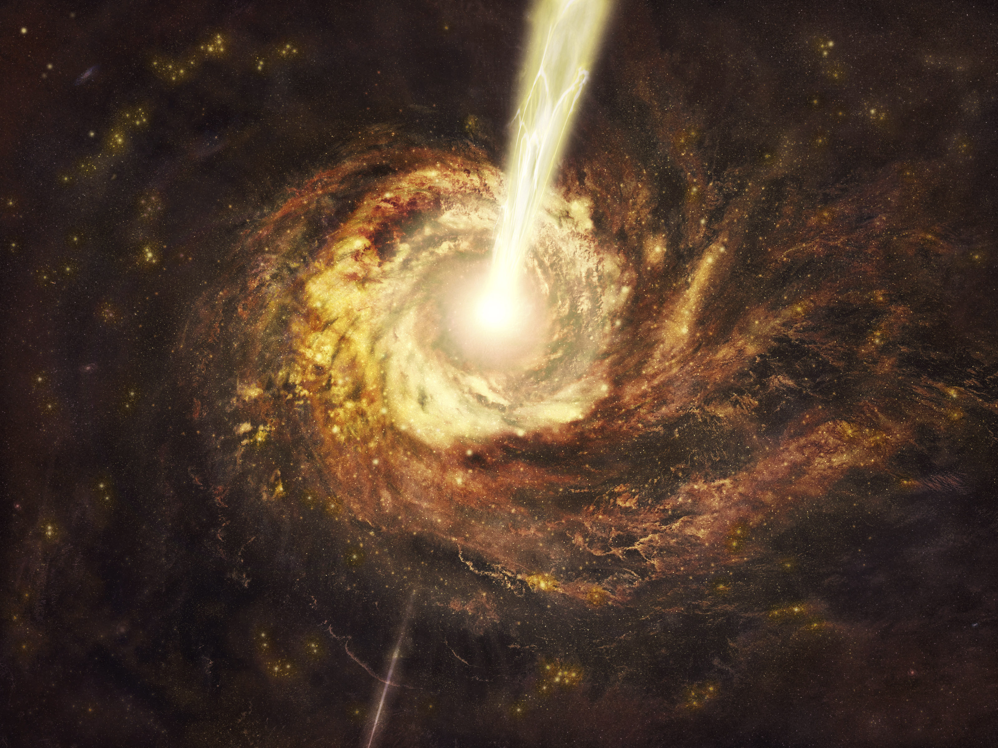 171835 Hintergrundbild herunterladen science fiction, quasar - Bildschirmschoner und Bilder kostenlos
