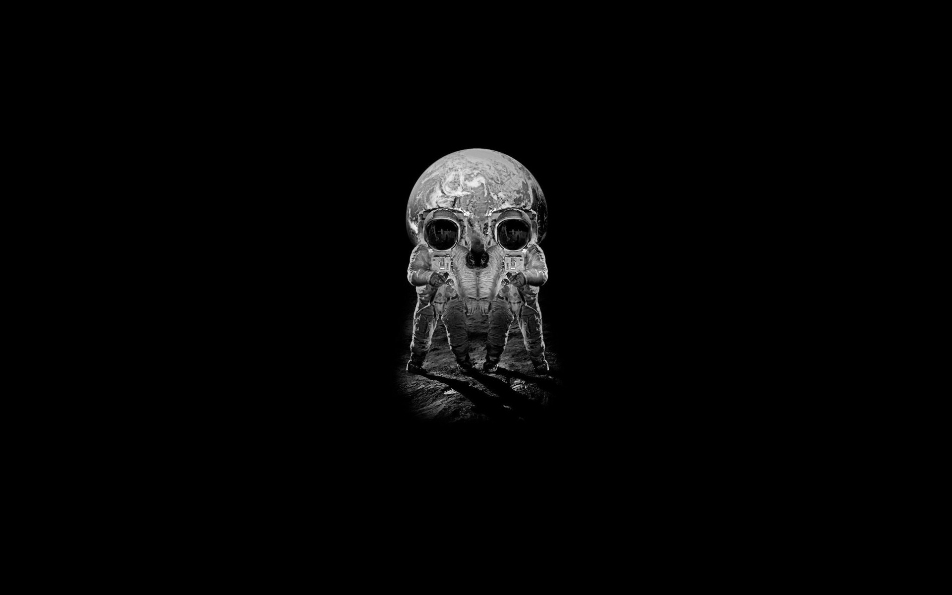 Free download wallpaper Dark, Sci Fi, Skull, Astronaut on your PC desktop