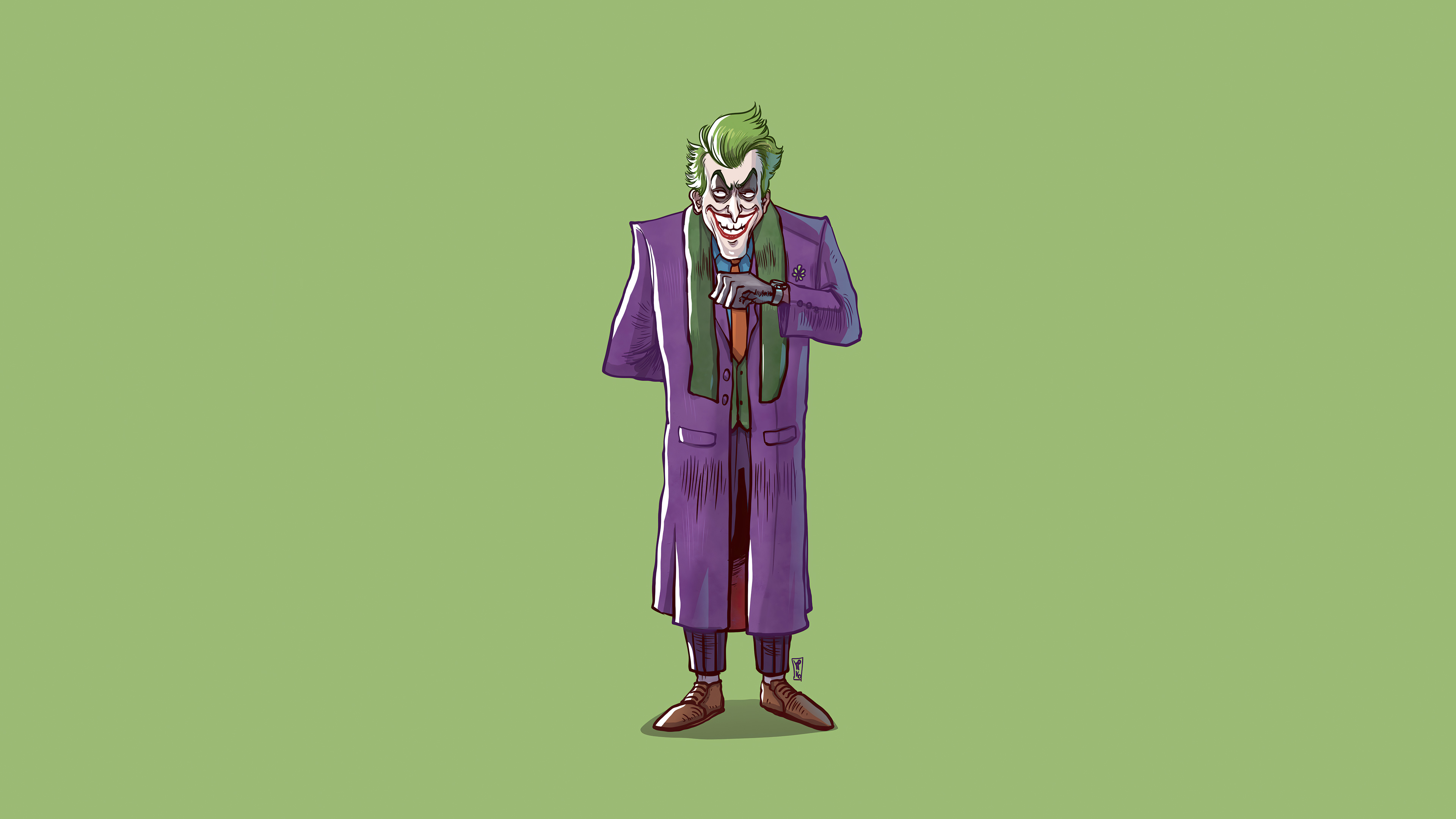 Handy-Wallpaper Joker, Minimalistisch, Comics, Dc Comics kostenlos herunterladen.