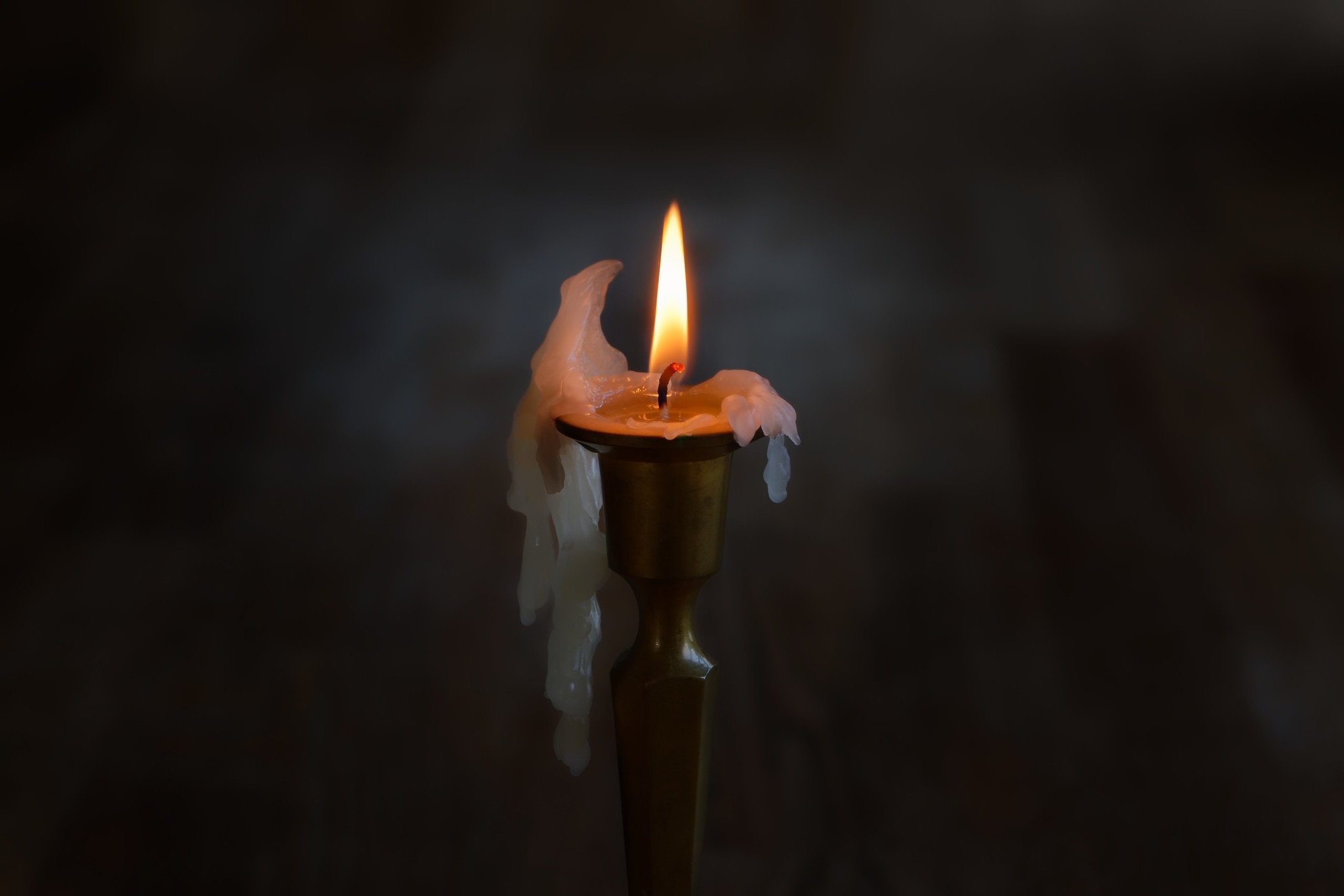 Download mobile wallpaper Fire, Macro, Candle, Photography for free.