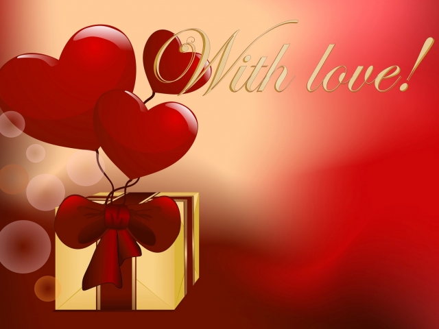 Скачати мобільні шпалери День Святого Валентина, Вектор, Свято, Кохання, Подарунок, Серце, Романтичний безкоштовно.
