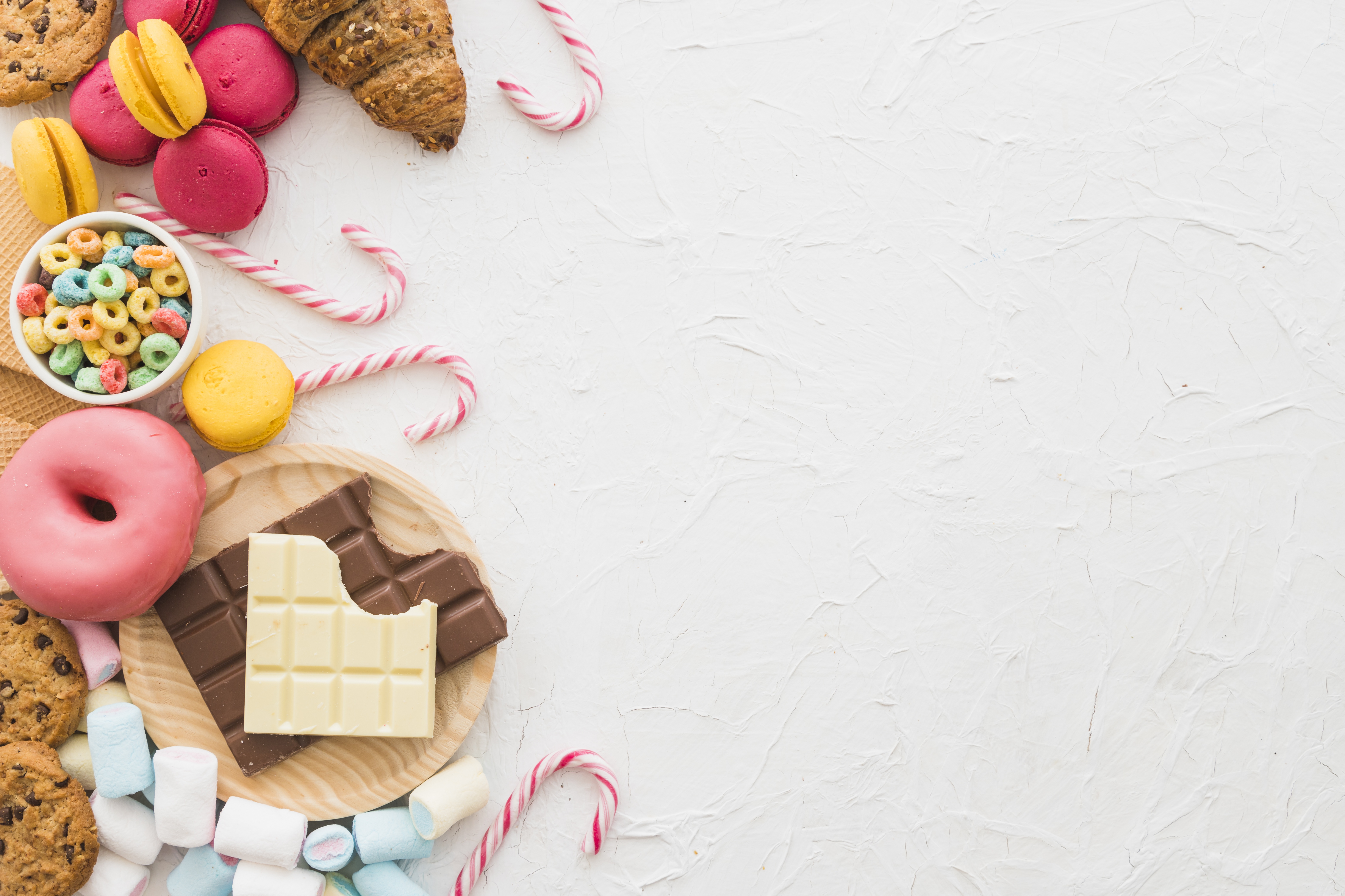 Baixar papel de parede para celular de Comida, Chocolate, Doces, Marshmallow, Rosquinha, Macaron gratuito.