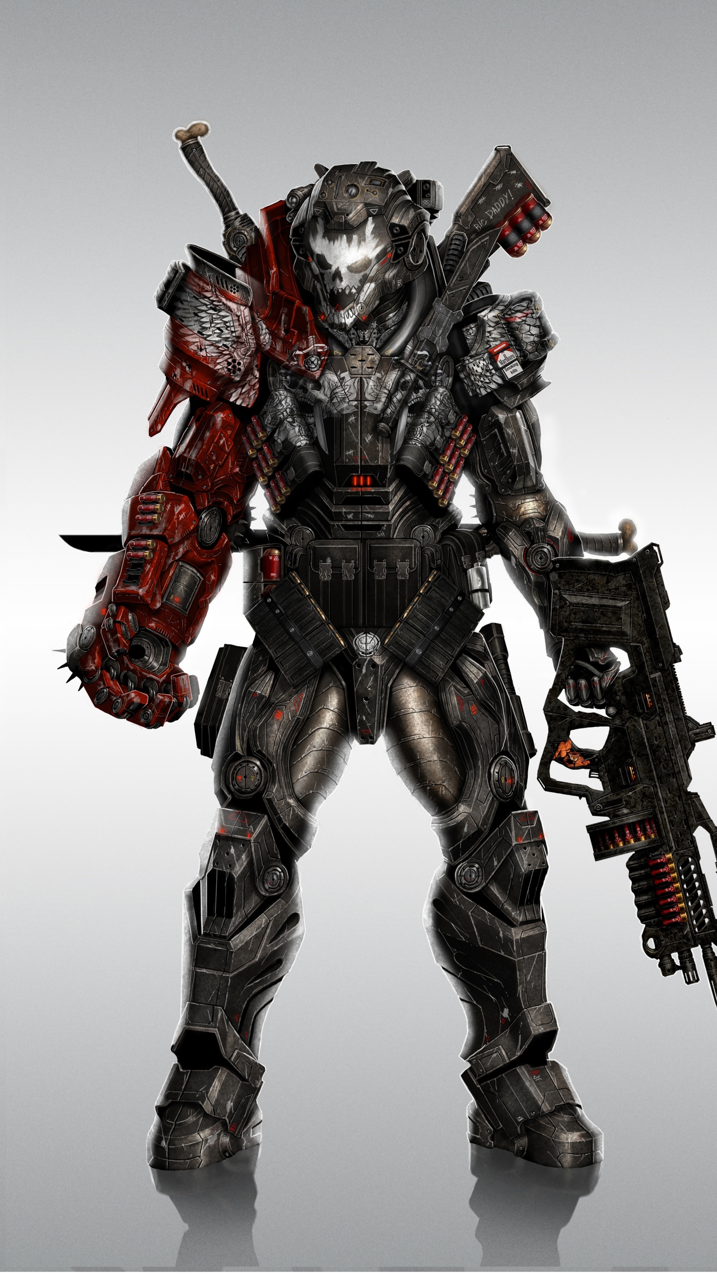 Download mobile wallpaper Weapon, Warrior, Sci Fi, Armor for free.