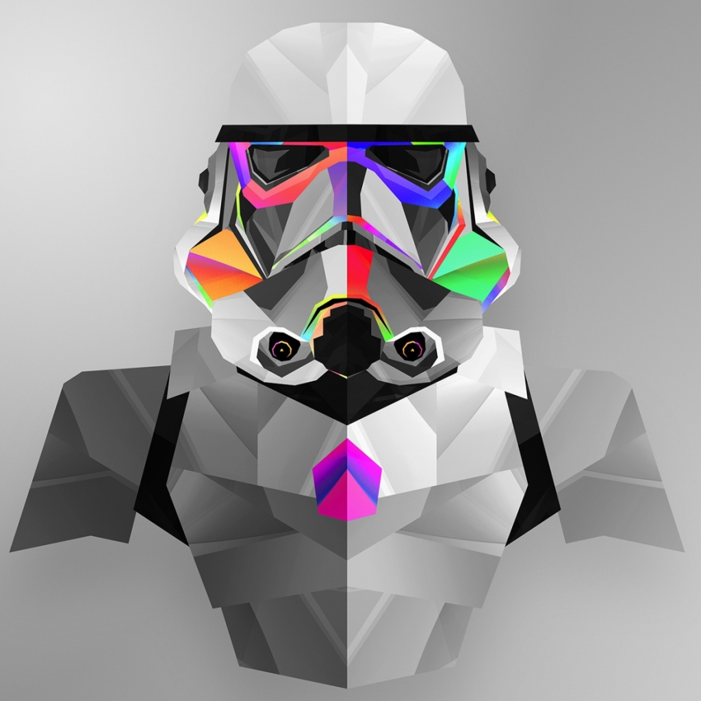 Free download wallpaper Abstract, Star Wars, Facets, Stormtrooper on your PC desktop