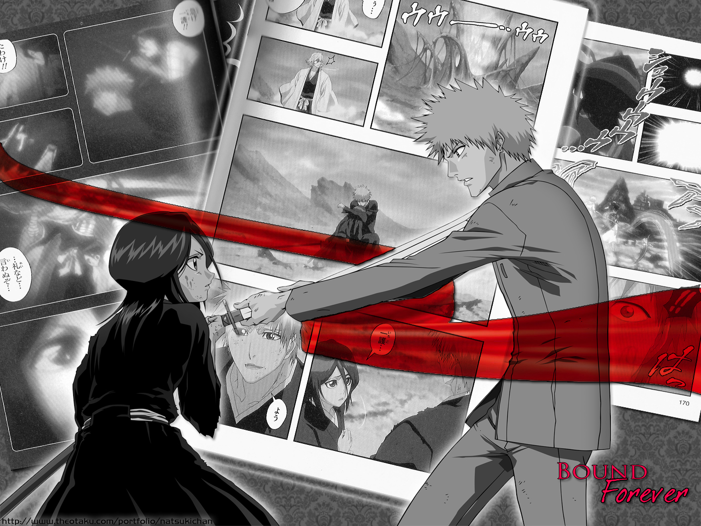 Download mobile wallpaper Anime, Bleach, Rukia Kuchiki, Ichigo Kurosaki for free.