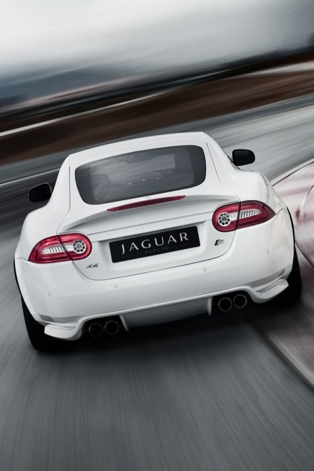 Handy-Wallpaper Jaguar, Straße, Fahrzeuge, Jaguar Autos, Weißes Auto kostenlos herunterladen.