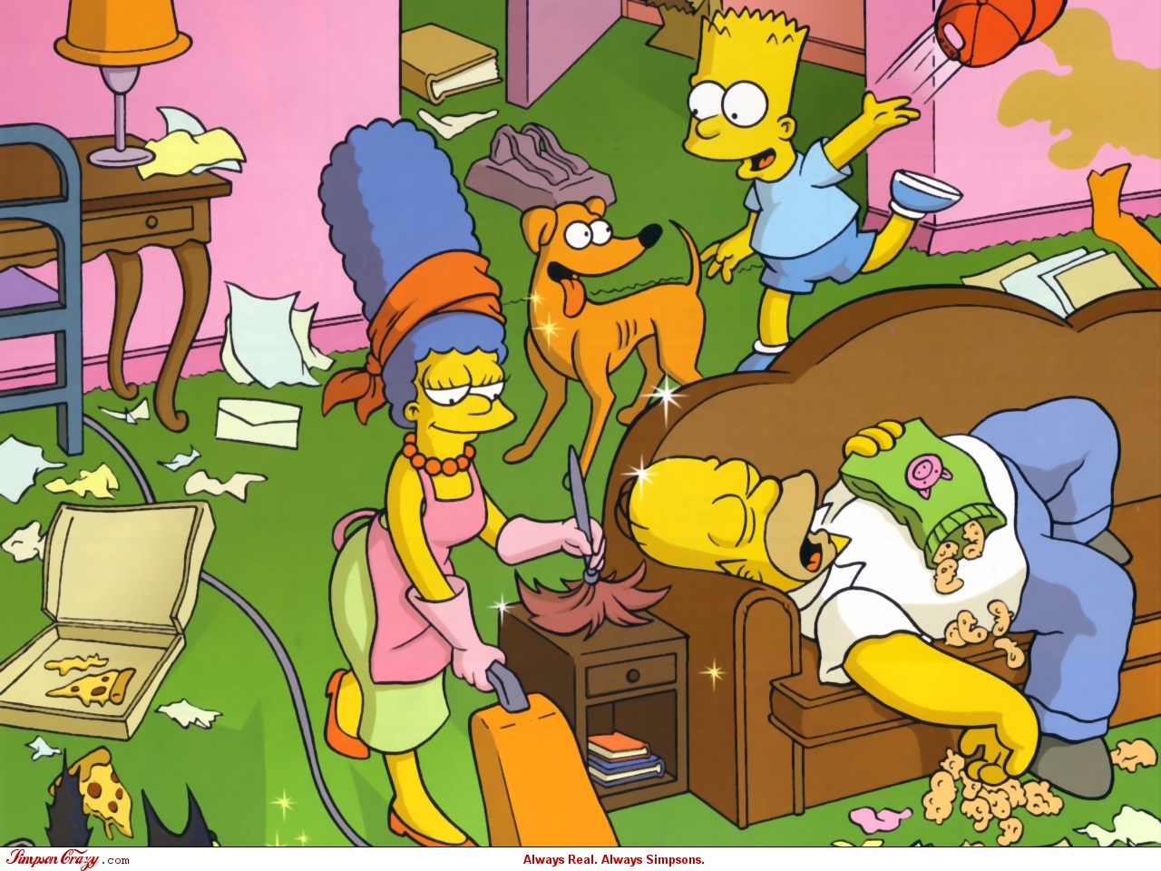 Handy-Wallpaper Homer Simpson, Die Simpsons, Fernsehserien, Bart Simpson, Marge Simpson kostenlos herunterladen.