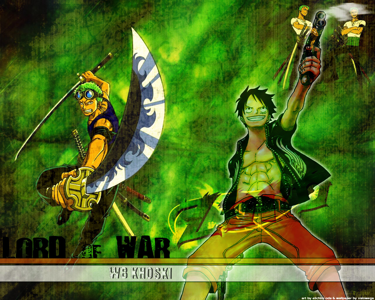 Laden Sie das Animes, One Piece, Roronoa Zorro, Affe D Luffy-Bild kostenlos auf Ihren PC-Desktop herunter