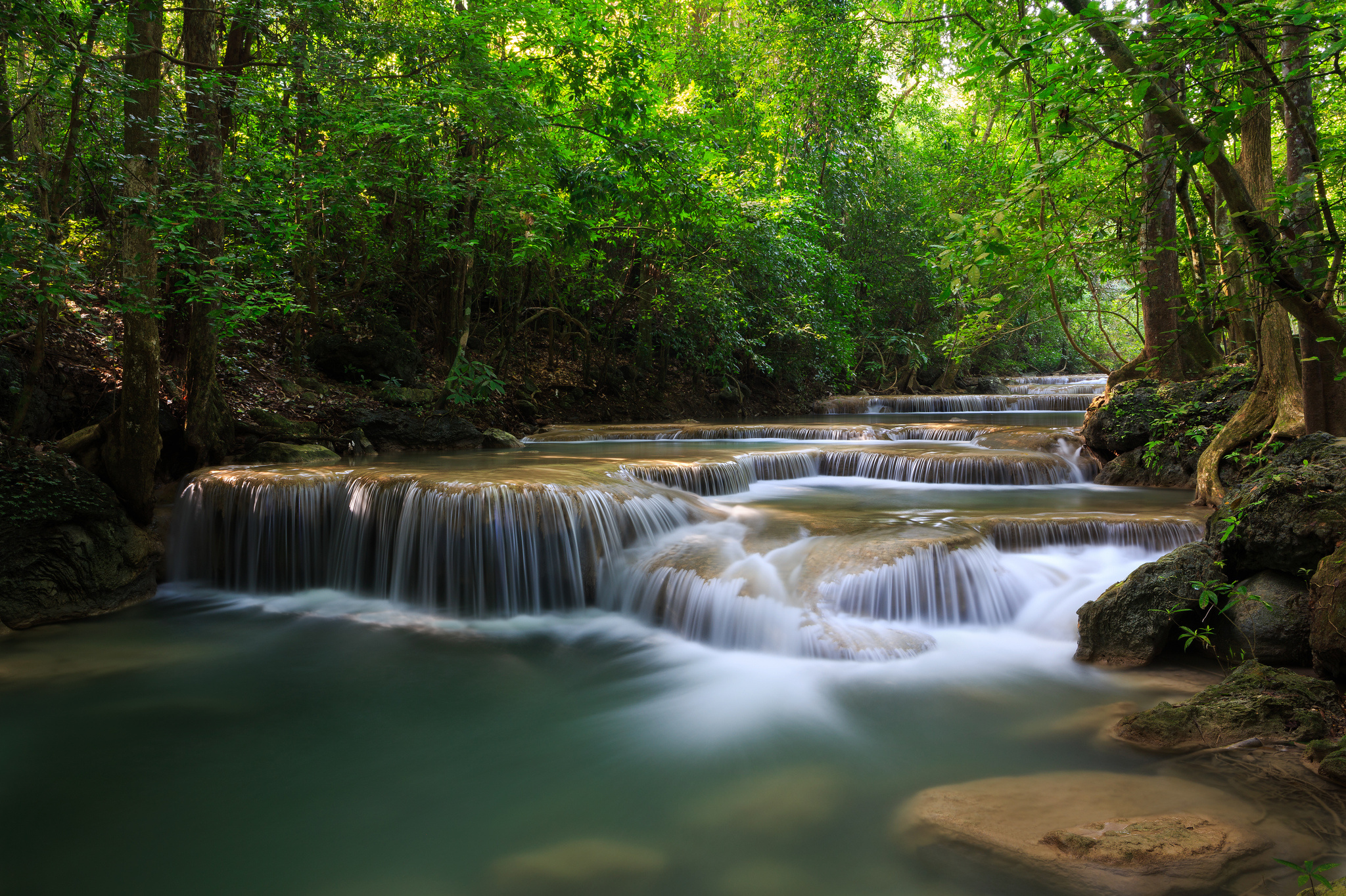 Download mobile wallpaper Earth, Stream, Thailand for free.