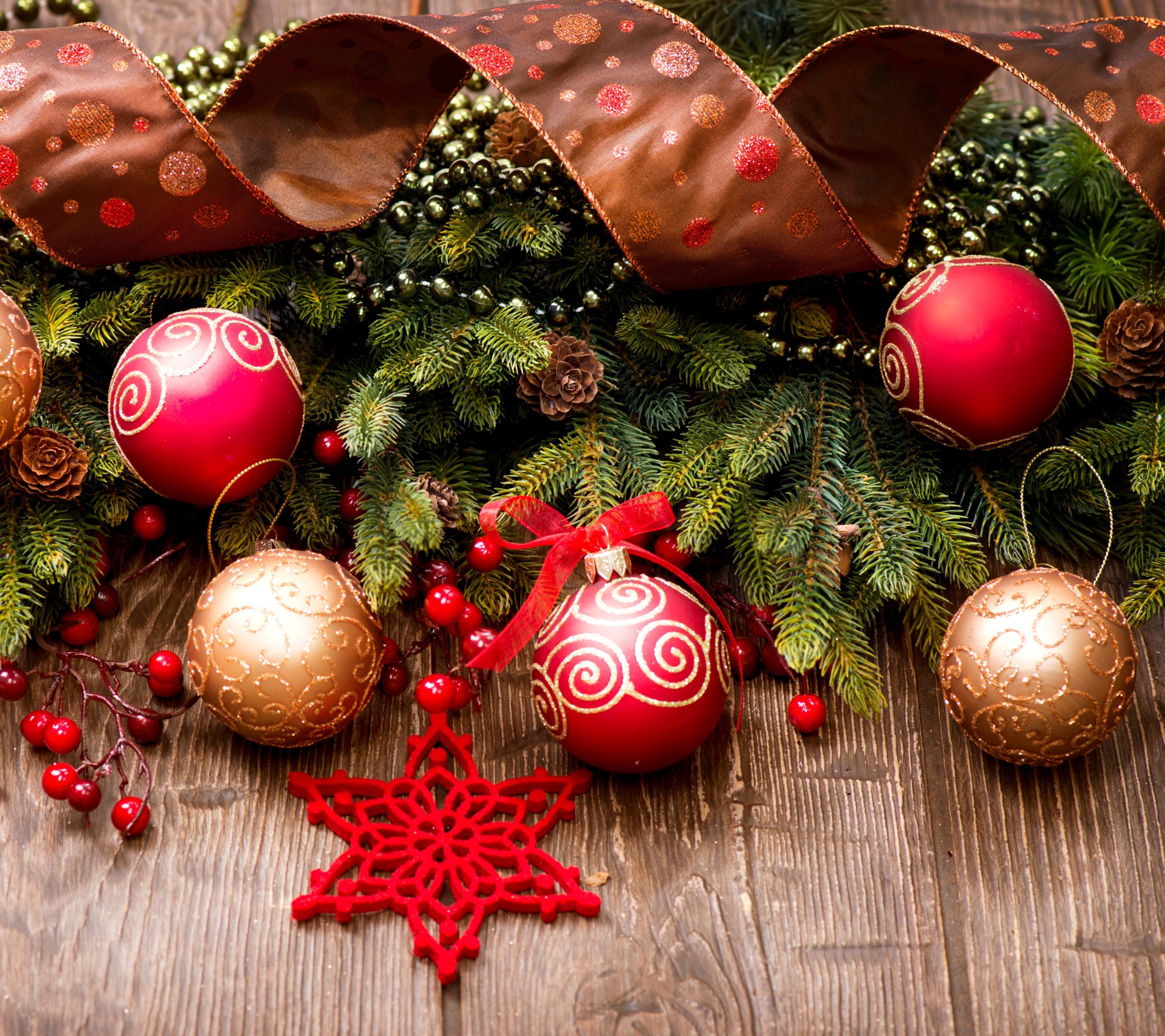 Téléchargez des papiers peints mobile Noël, Vacances, Décorations De Noël, Ruban gratuitement.