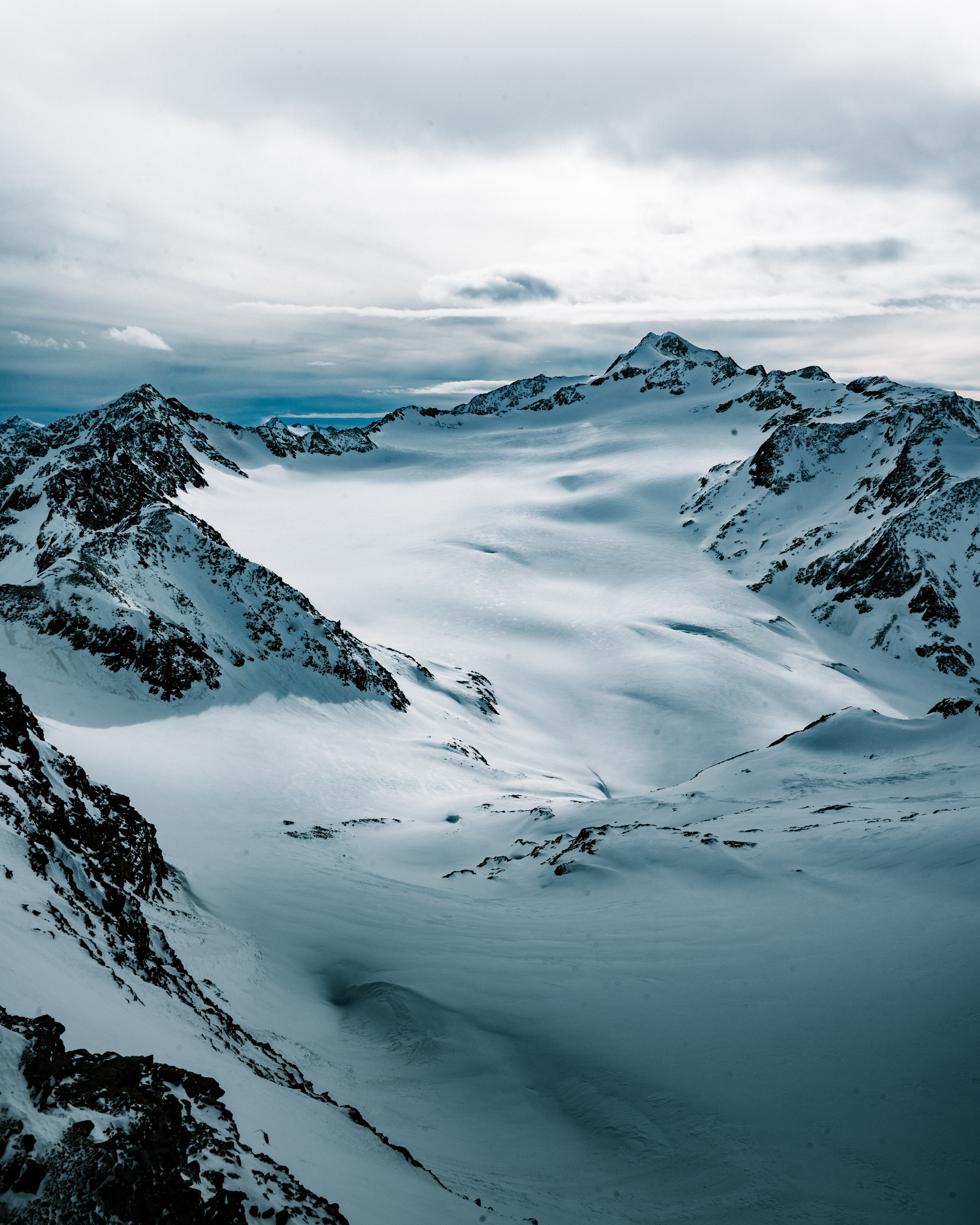Free download wallpaper Mountains, Nature, Vertex, Tops, Snow on your PC desktop