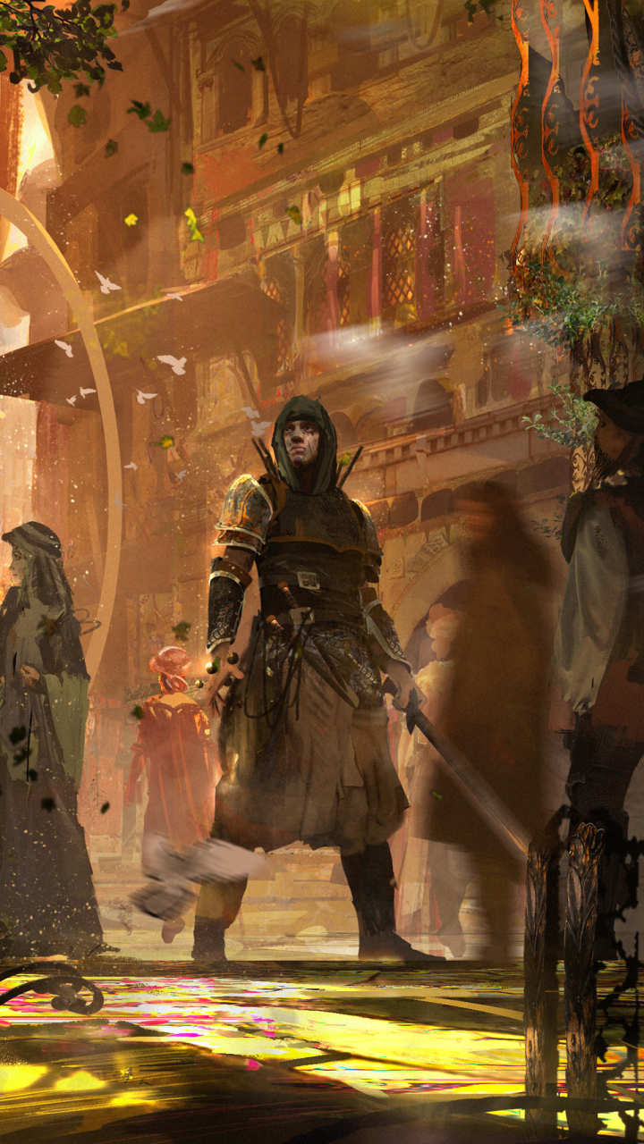 Download mobile wallpaper People, Fantasy, Warrior, Sword, Assassin for free.