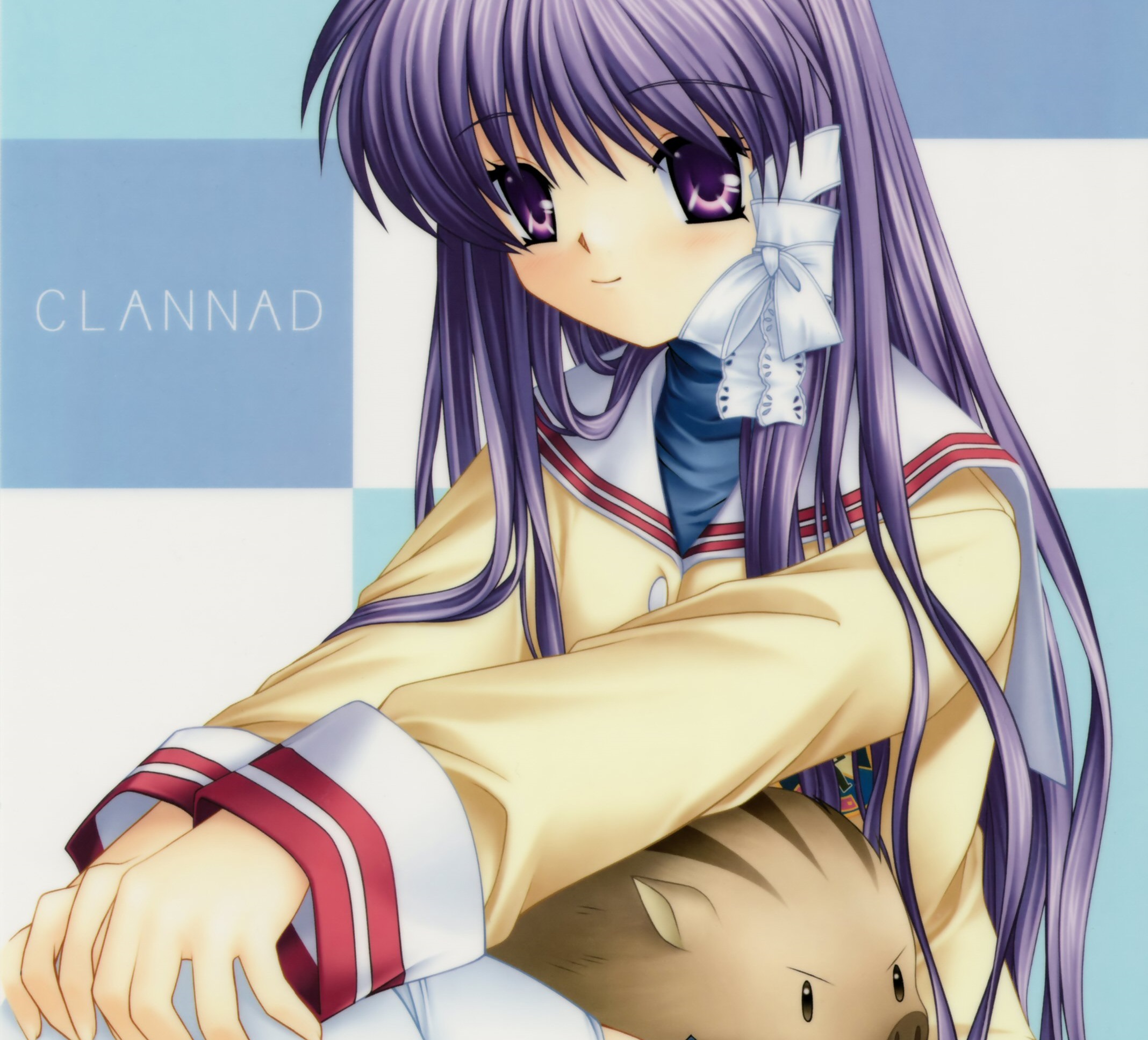 Laden Sie das Animes, Kyou Fujibayashi, Clannad, Botan (Clannade)-Bild kostenlos auf Ihren PC-Desktop herunter