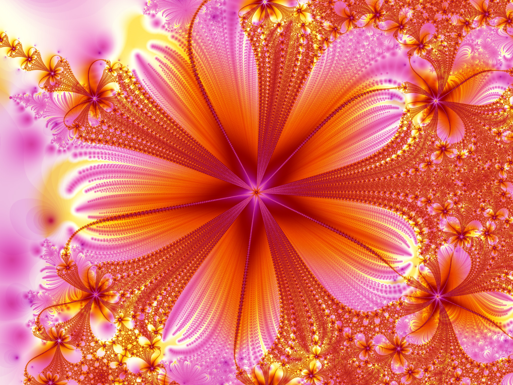 Free download wallpaper Flowers, Pink, Flower, Artistic, Orange (Color) on your PC desktop