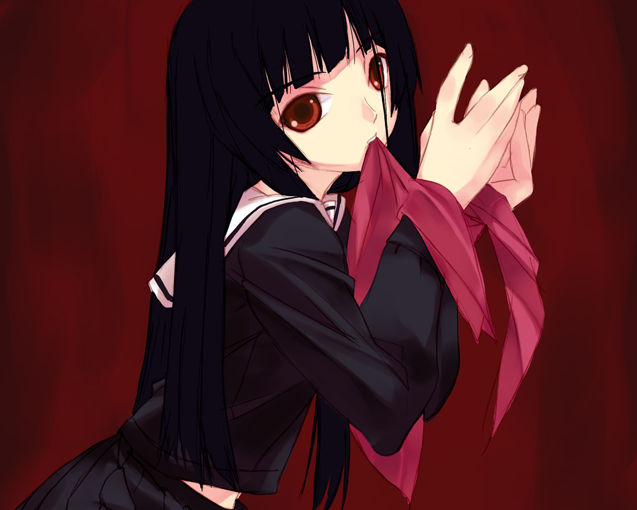 Handy-Wallpaper Animes, Jigoku Shōjo kostenlos herunterladen.