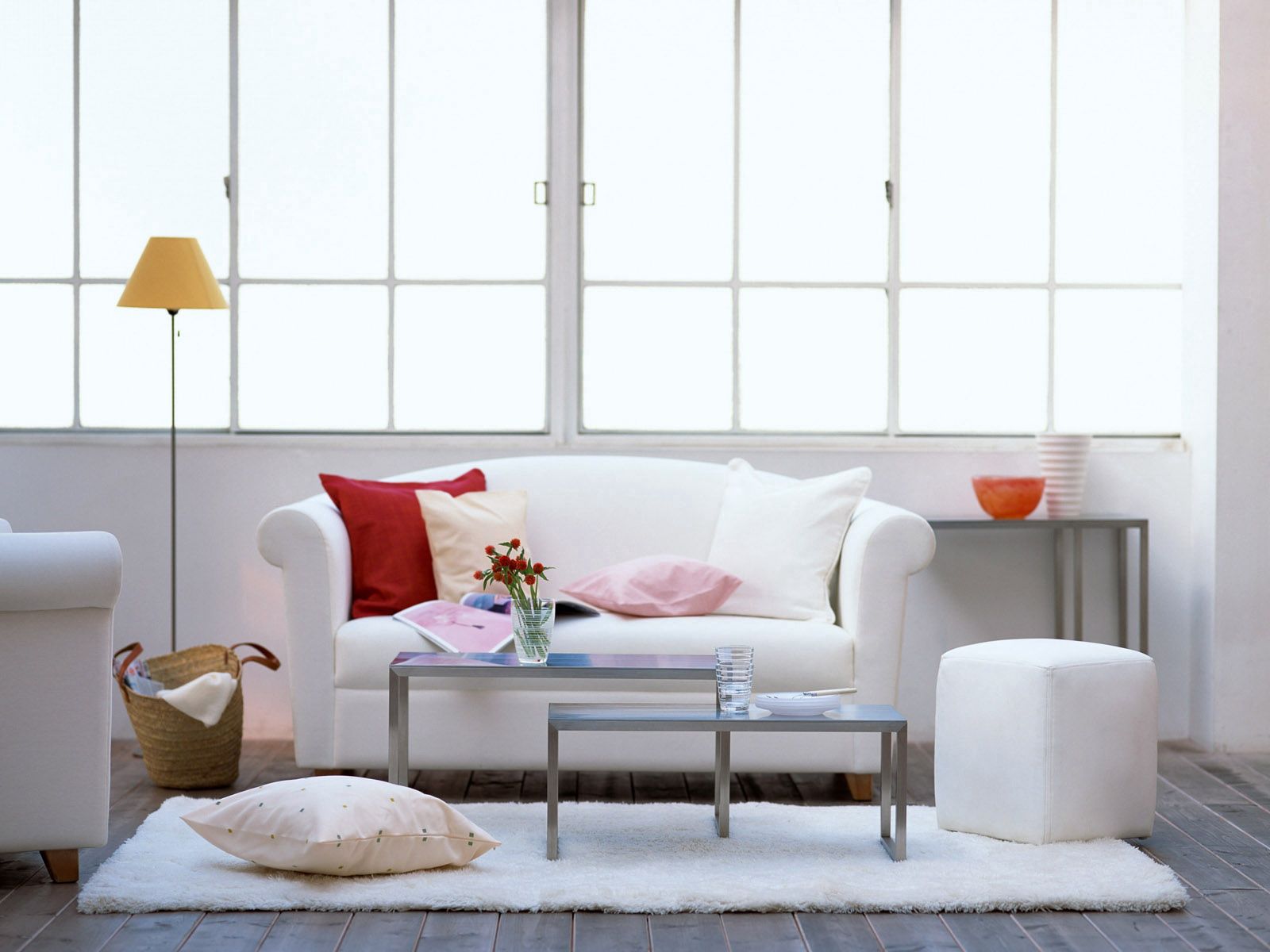 light coloured, interior, light, miscellanea, miscellaneous, style, sofa, coziness, comfort, cushions, pillows