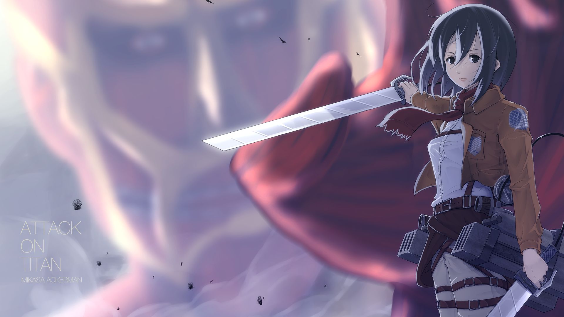 Handy-Wallpaper Animes, Mikasa Ackermann, Attack On Titan kostenlos herunterladen.