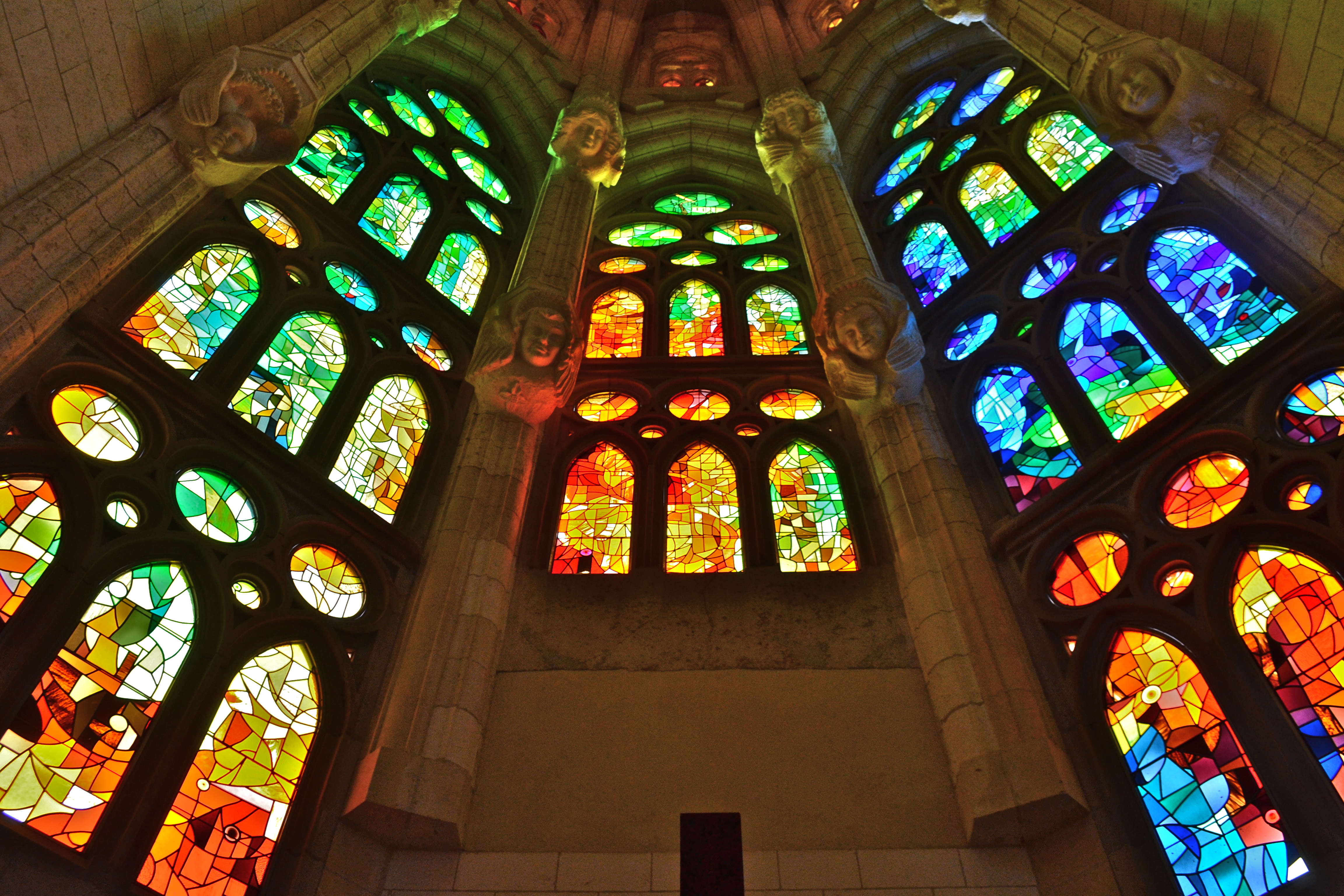 Download mobile wallpaper Window, Colorful, Church, Photography, Stained Glass for free.
