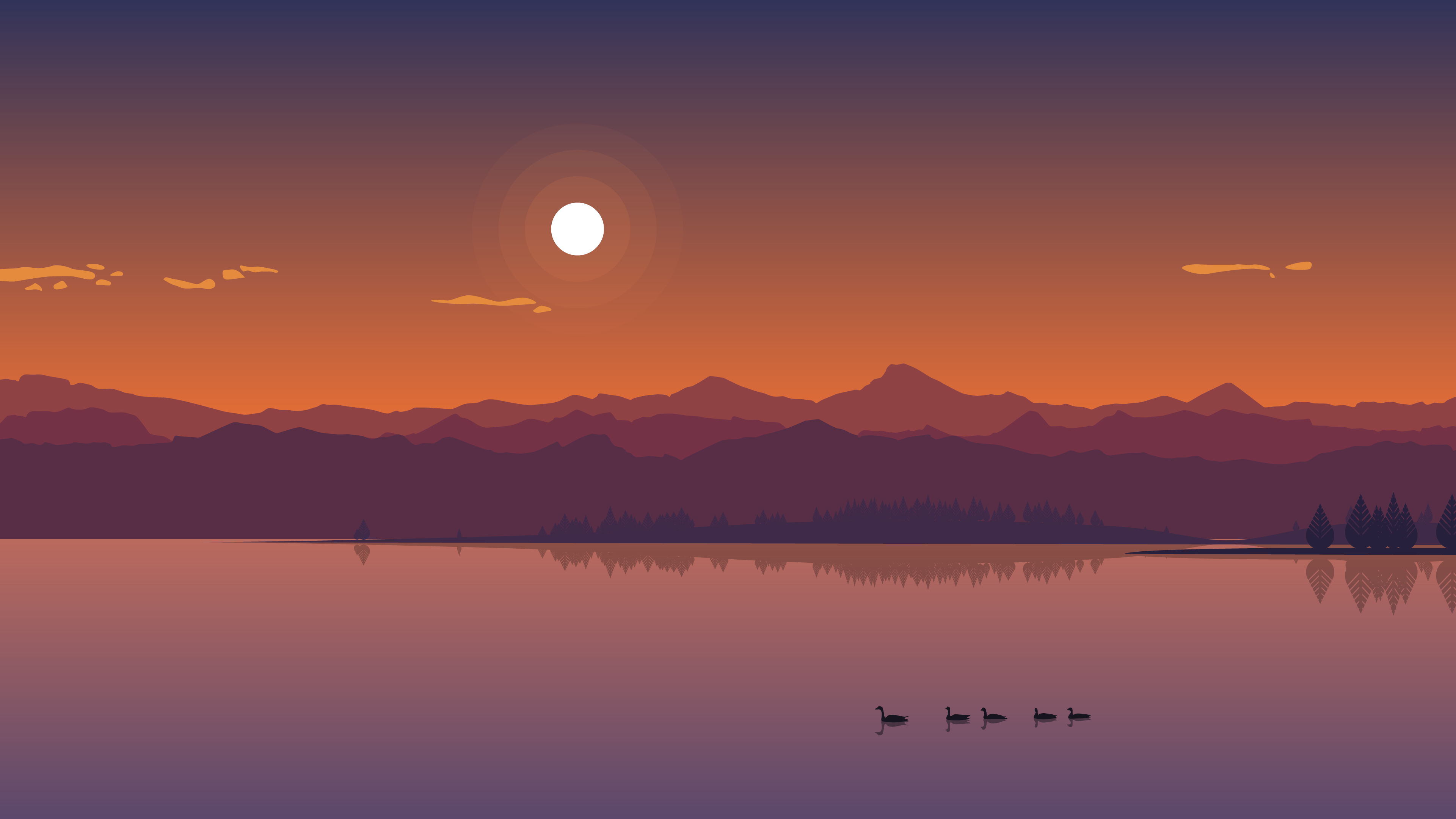 Laden Sie das Landschaft, Wasser, Gebirge, Sonnenuntergang, Künstlerisch, Spiegelung-Bild kostenlos auf Ihren PC-Desktop herunter