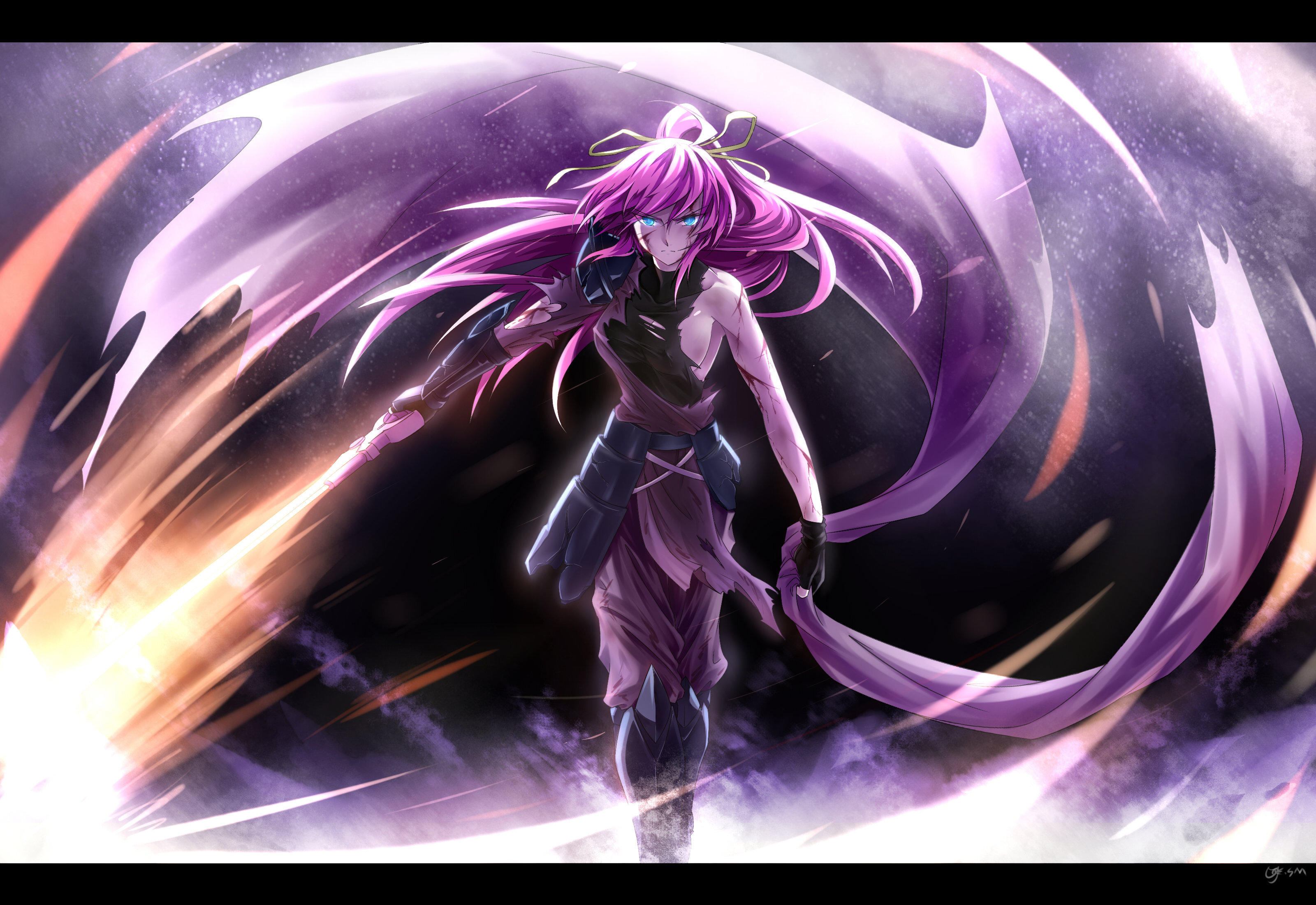 signum (magical girl lyrical nanoha), anime, magical girl lyrical nanoha strikers