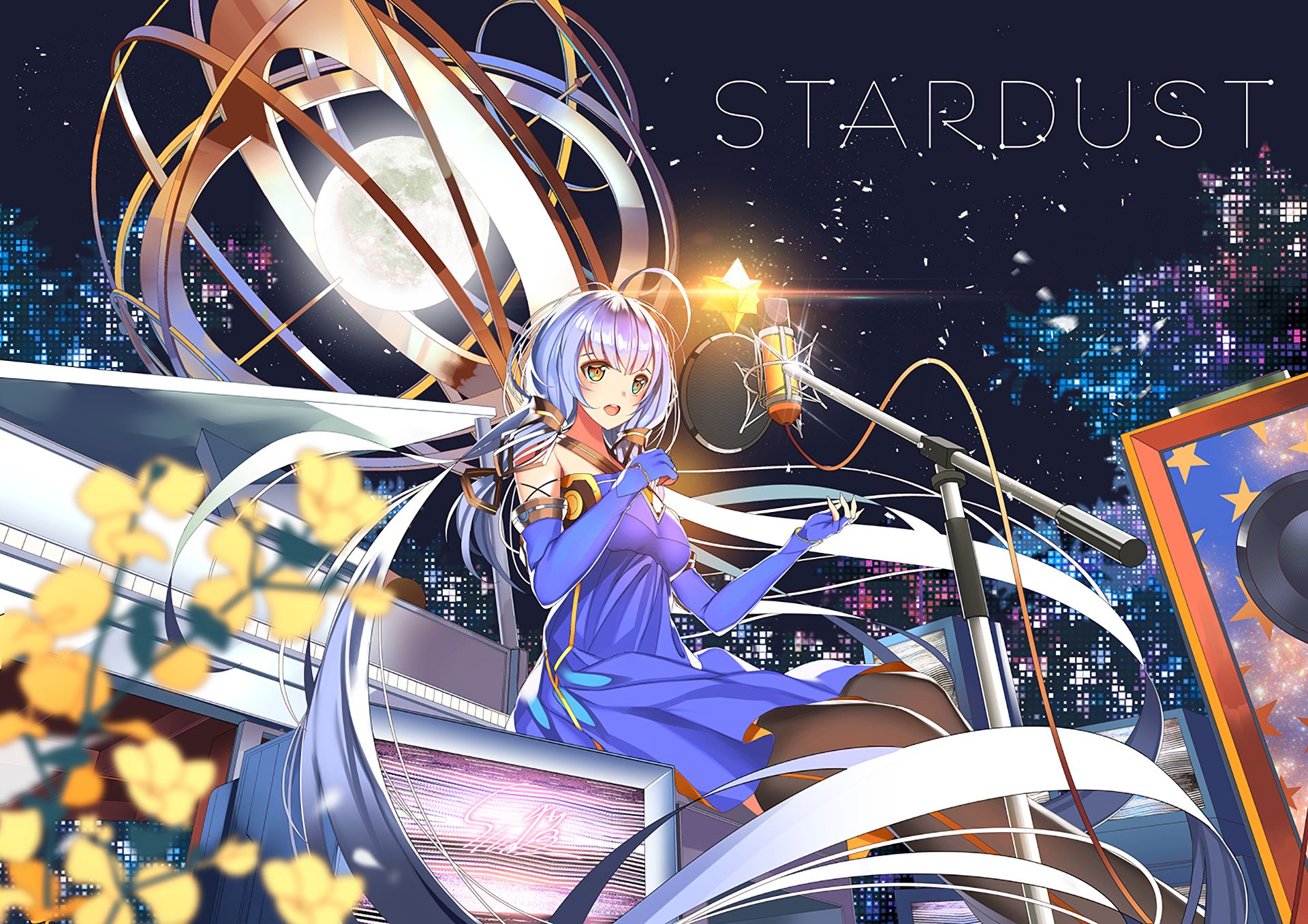 Laden Sie das Vocaloid, Animes, Sternenstaub (Vocaloid)-Bild kostenlos auf Ihren PC-Desktop herunter