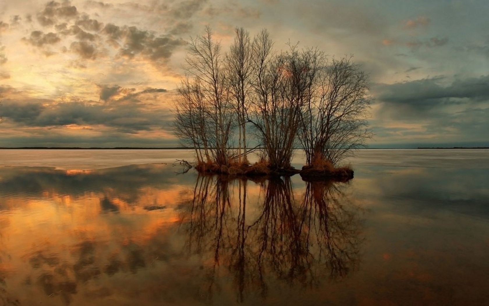 Free download wallpaper Water, Trees, Sunset, Lake, Reflection, Nature, Lilac on your PC desktop