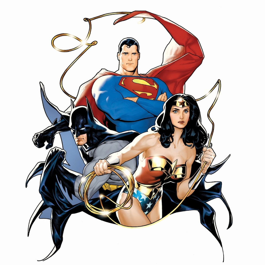 Download mobile wallpaper Batman, Superman, Comics, Wonder Woman, Justice League for free.