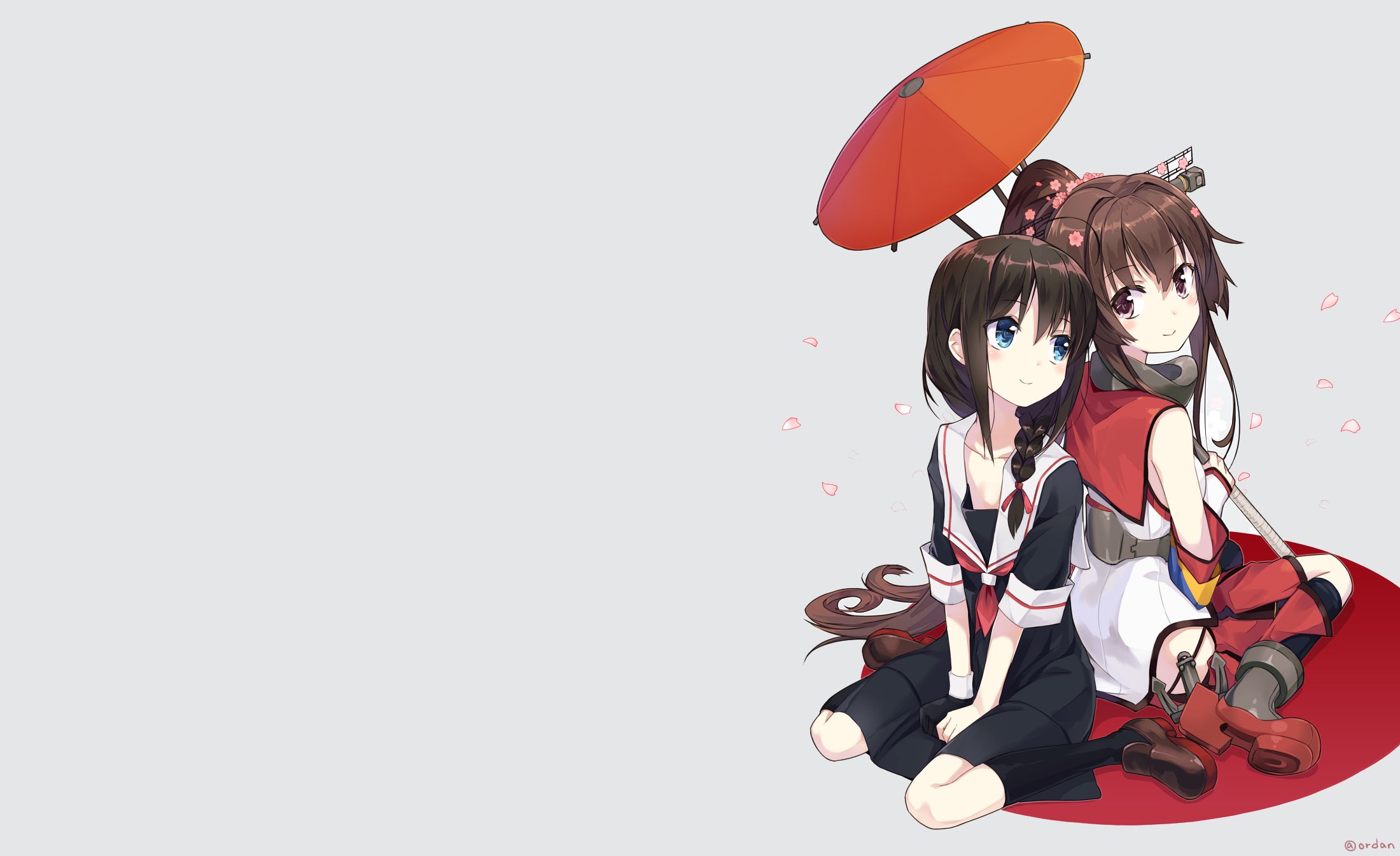 Laden Sie das Animes, Kantai Sammlung, Yamato (Kancolle), Shigure (Kancolle)-Bild kostenlos auf Ihren PC-Desktop herunter
