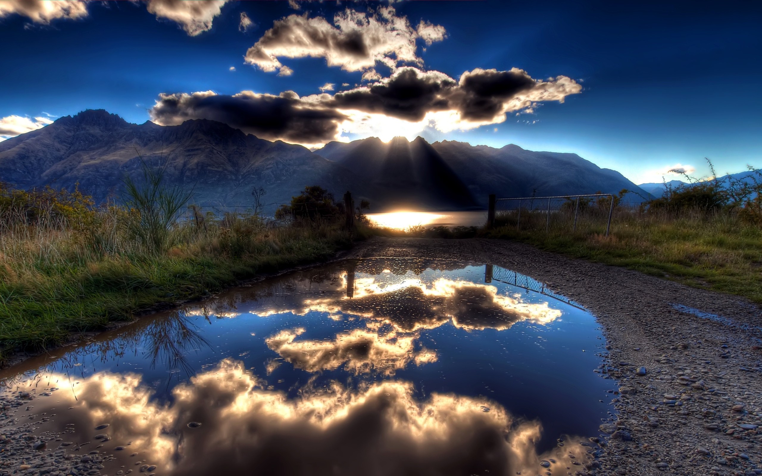 Download mobile wallpaper Landscape, Sunset, Sky, Mountain, Lake, Reflection, Sunrise, Earth, Cloud, Scenic for free.