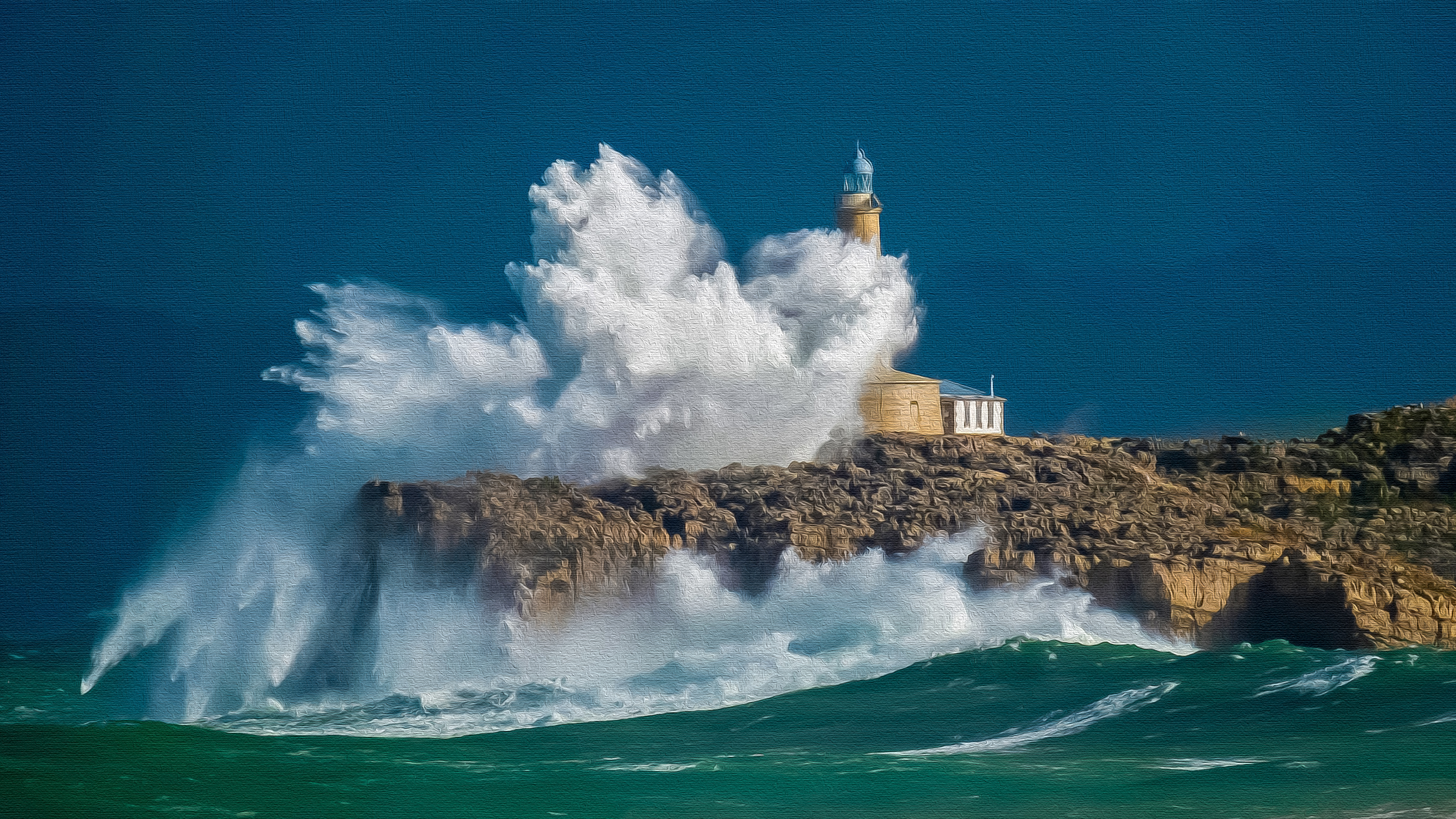 Laden Sie das Meer, Menschengemacht, Leuchtturm Von Mouro-Bild kostenlos auf Ihren PC-Desktop herunter