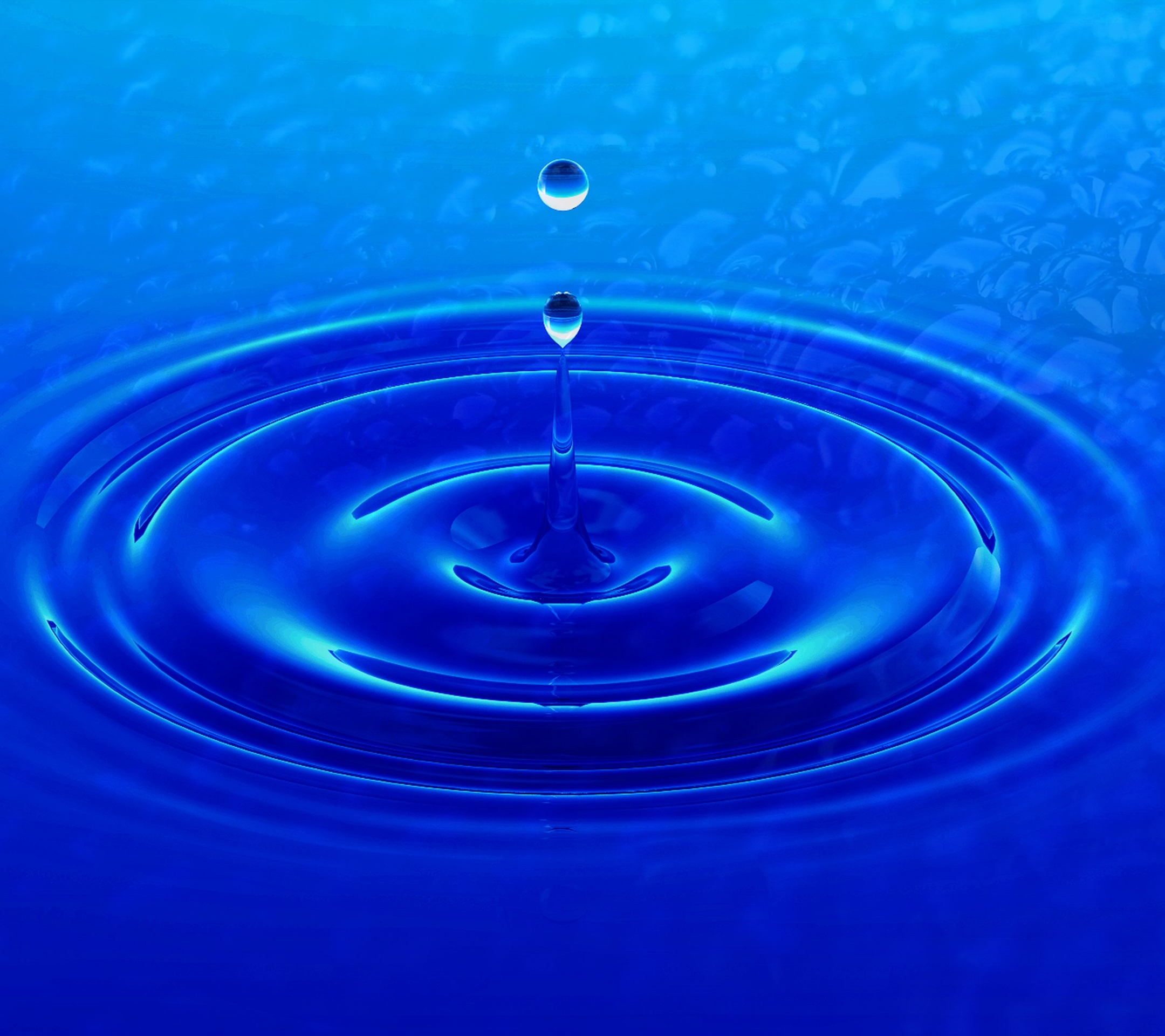 無料モバイル壁紙水, スプラッシュ, 青い, 地球, 水滴をダウンロードします。