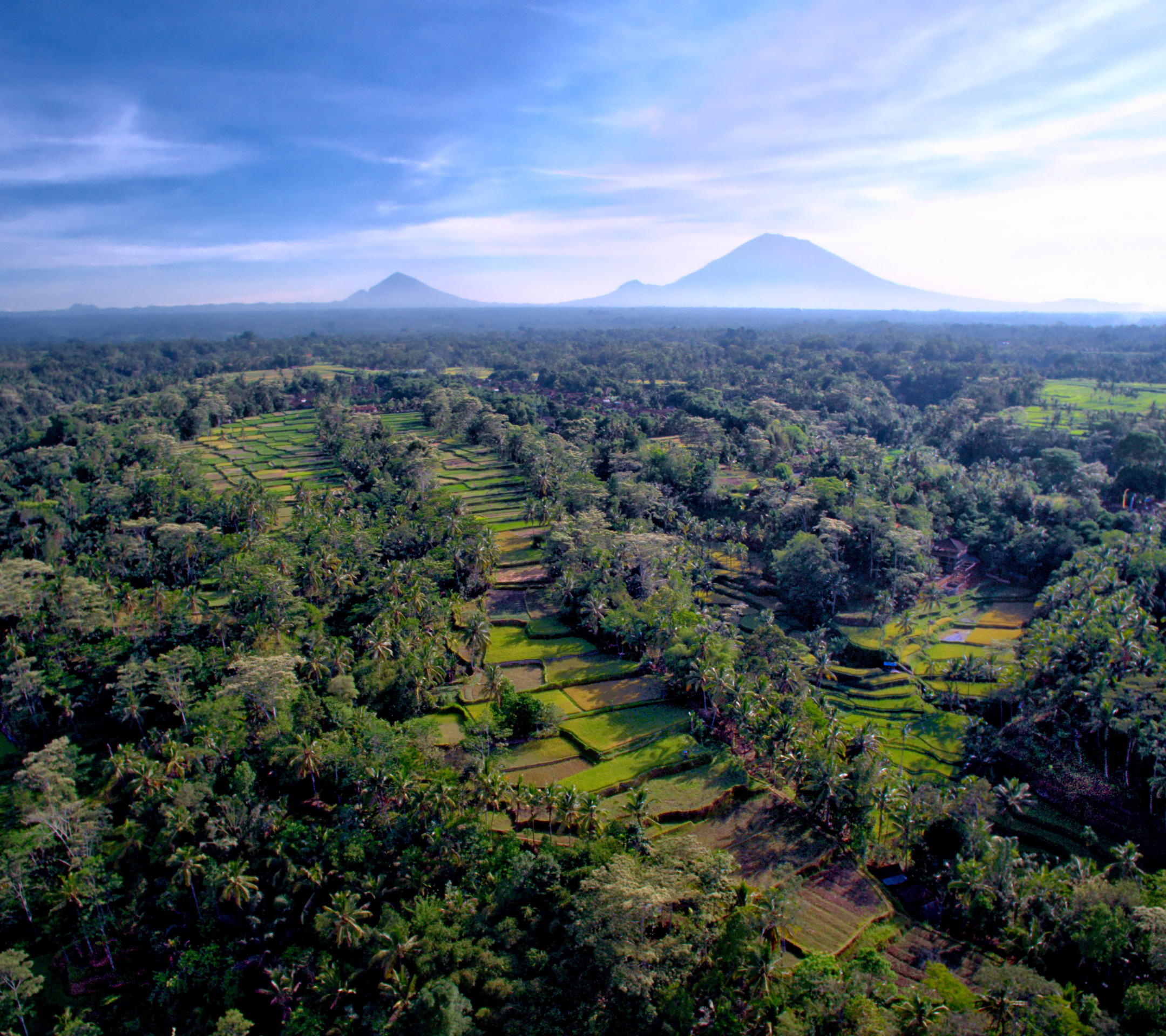 Скачать обои бесплатно Пейзаж, Бали, Вулкан, Индонезия, Земля/природа картинка на рабочий стол ПК