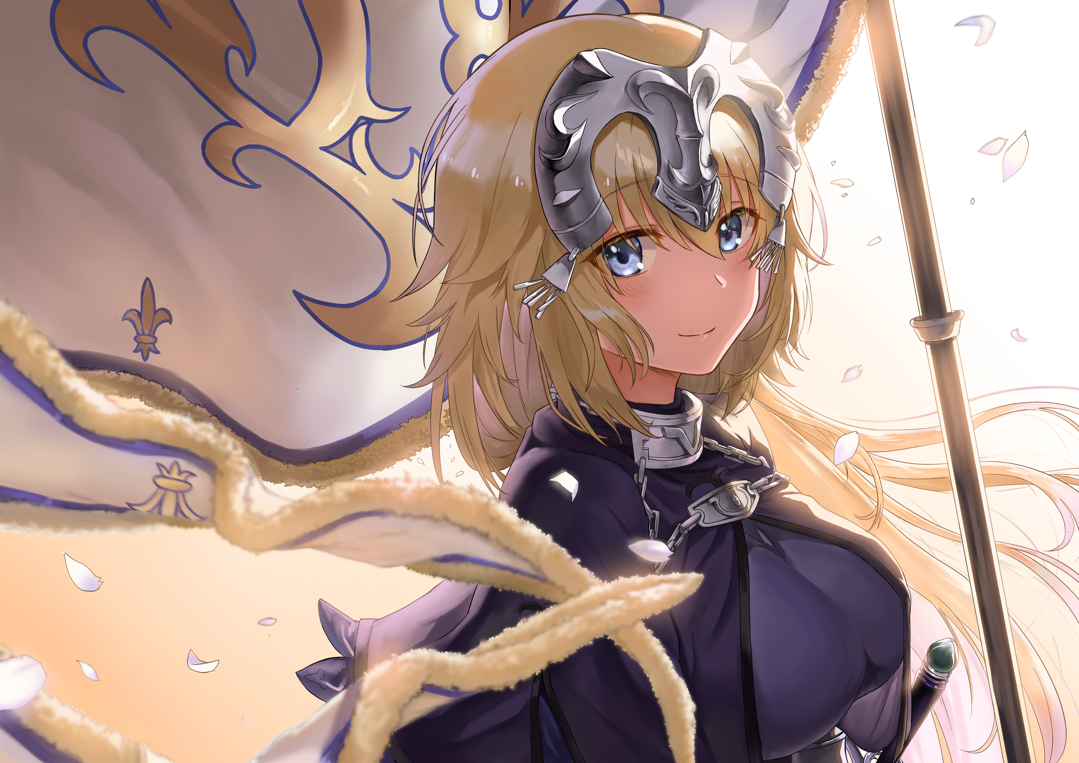 Free download wallpaper Anime, Blonde, Blue Eyes, Fate/apocrypha, Jeanne D'arc (Fate Series), Ruler (Fate/grand Order), Headpiece, Fate Series on your PC desktop