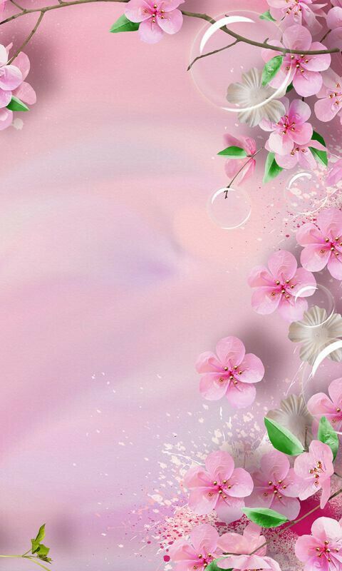 Download mobile wallpaper Flowers, Pink, Flower, Artistic, Bubble, Blossom for free.