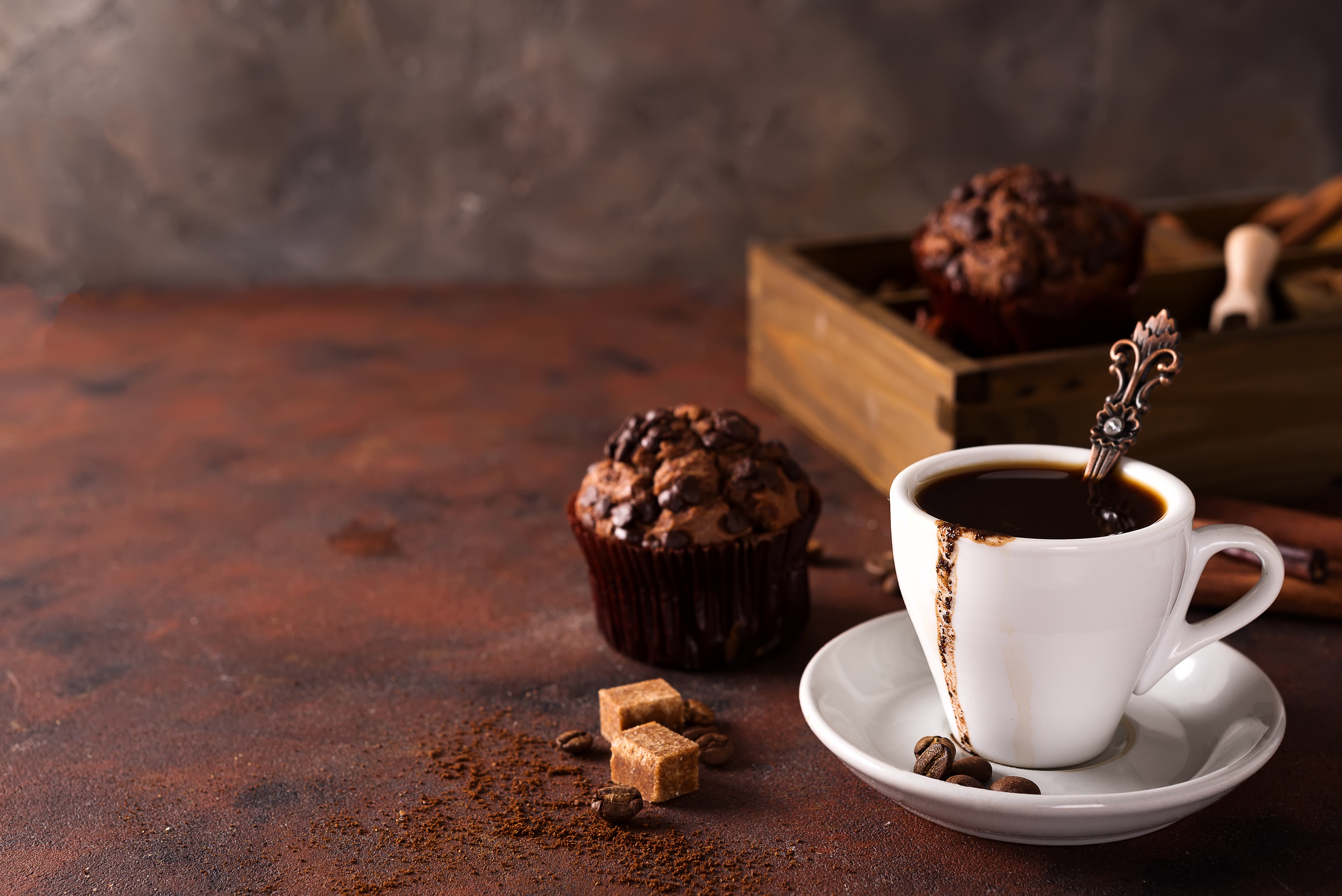 Download mobile wallpaper Food, Coffee, Still Life, Cup, Cupcake for free.