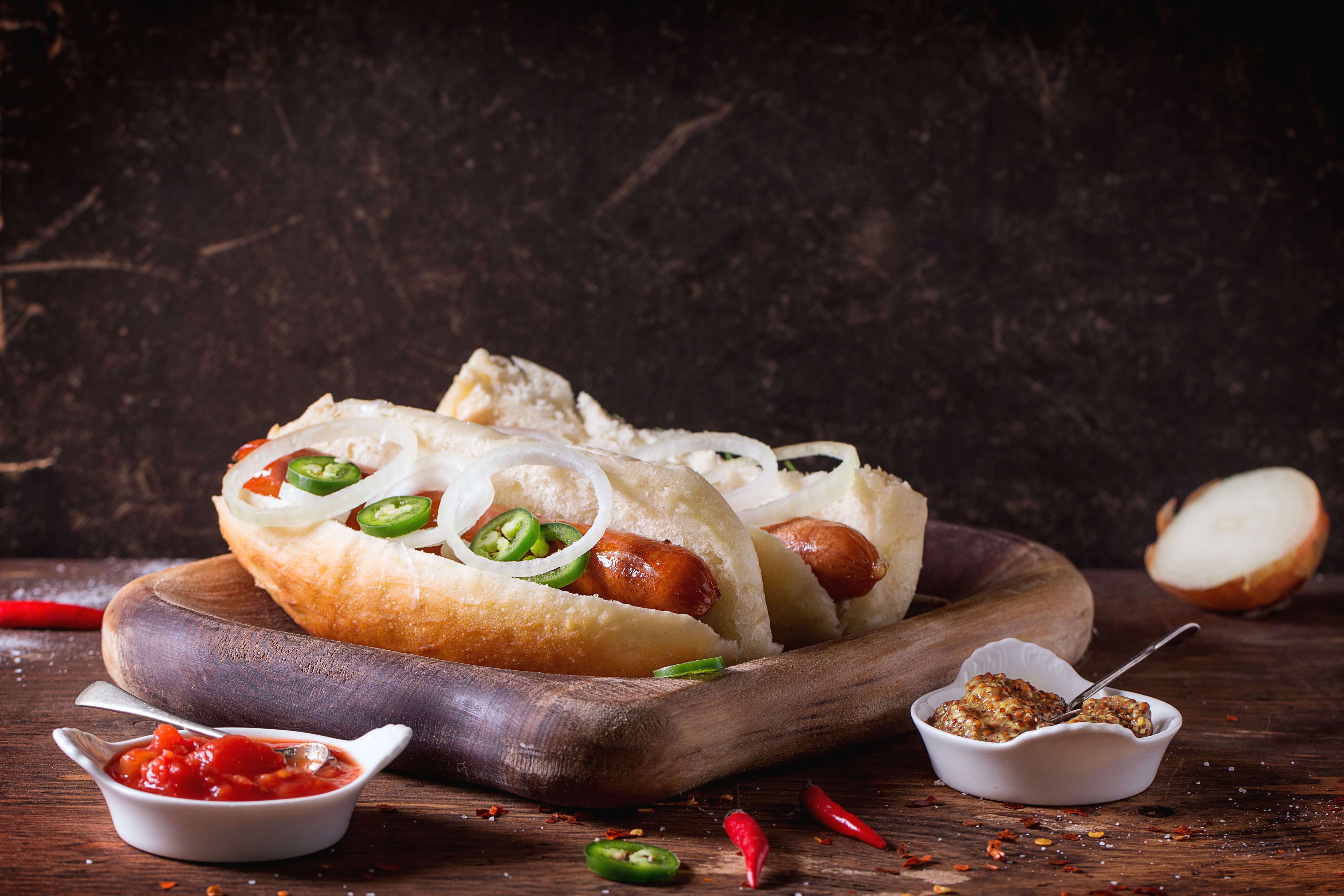 Download mobile wallpaper Food, Still Life, Sausage, Hot Dog for free.
