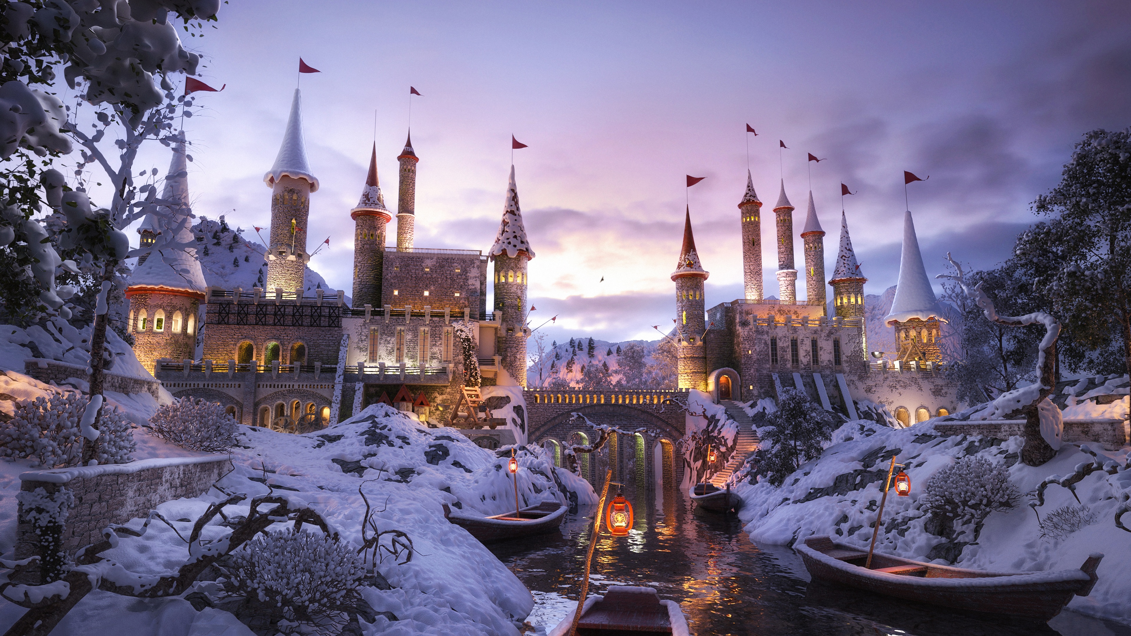 Free download wallpaper Fantasy, Castles, Castle on your PC desktop